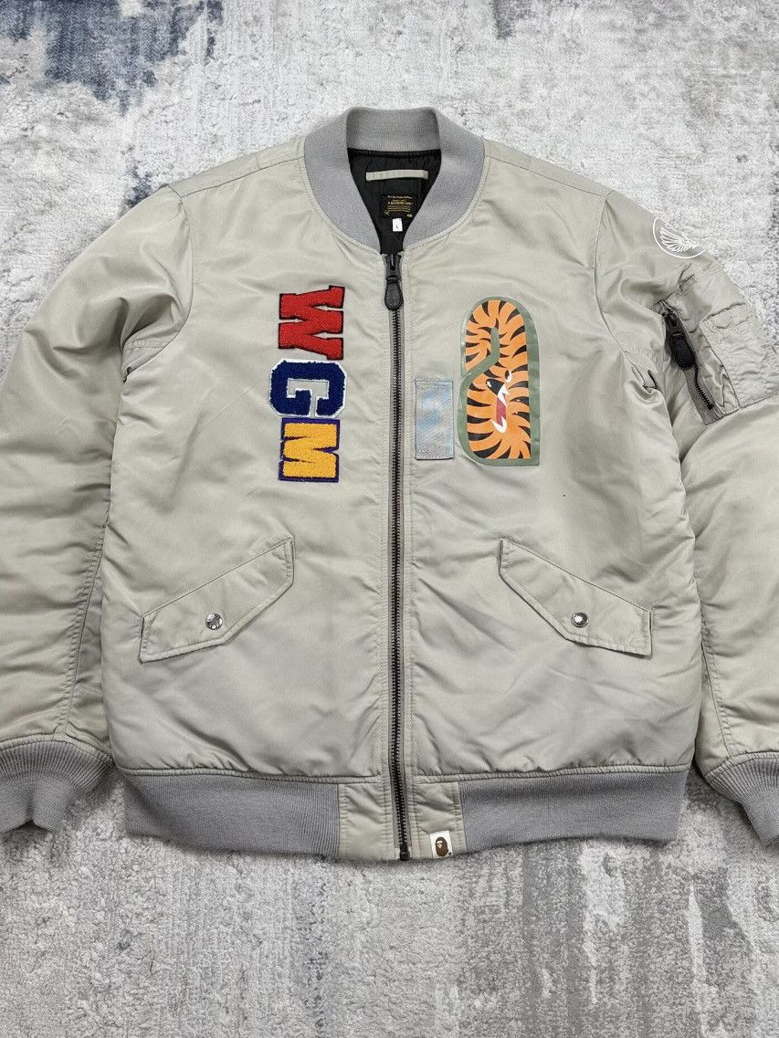 Bape A Bathing Ape WGM Shark Tiger Bomber Jacket Size L Size US L / EU 52-54 / 3 - 1 Thumbnail