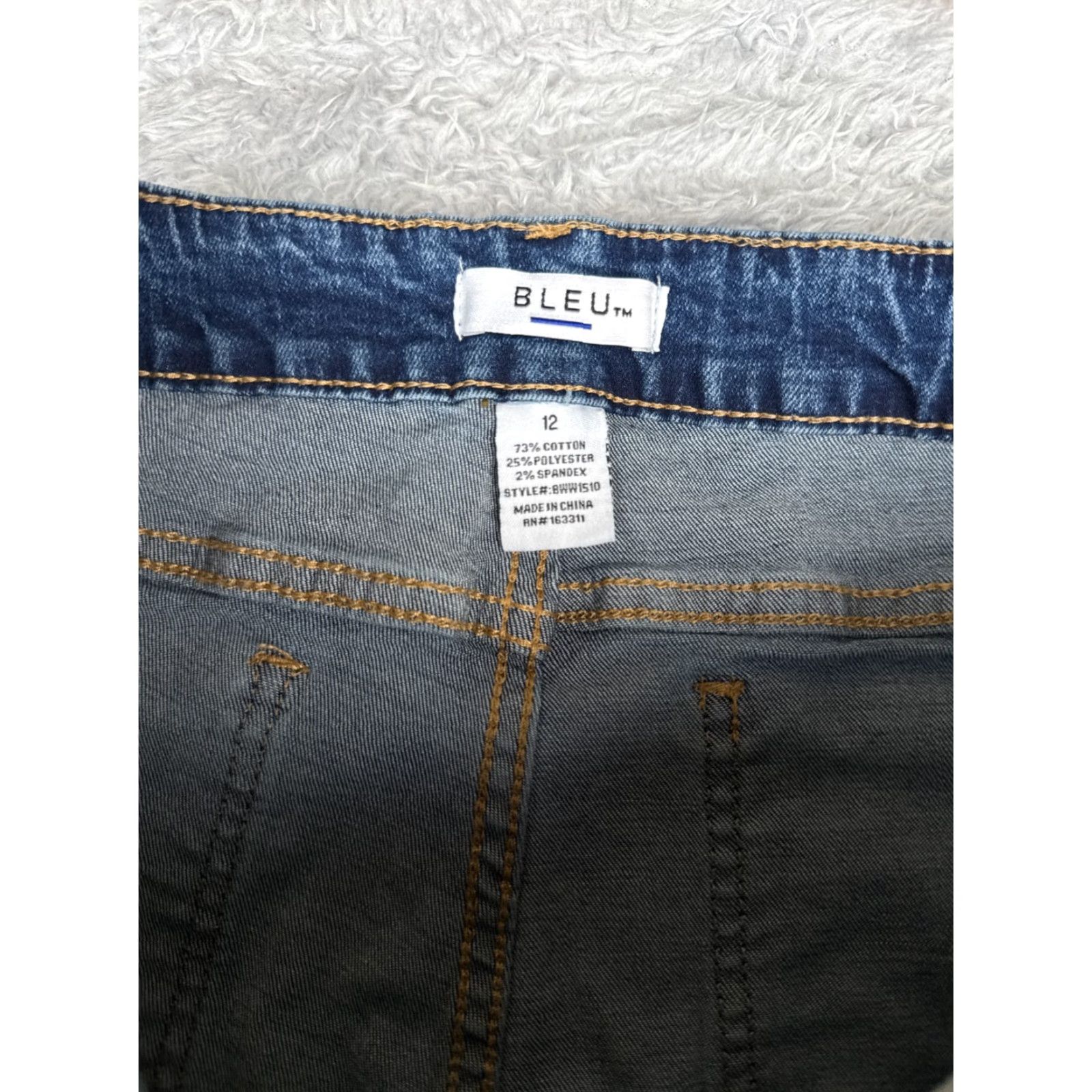 Vintage Blue Jeans Women 12 Blue Denim Bootcut Cotton Blend High Rise Zip Fly 30x29 Denim Jeans Womens Bootcut 30" Blue Str Size 34" / US 12 / IT 48 - 6 Thumbnail