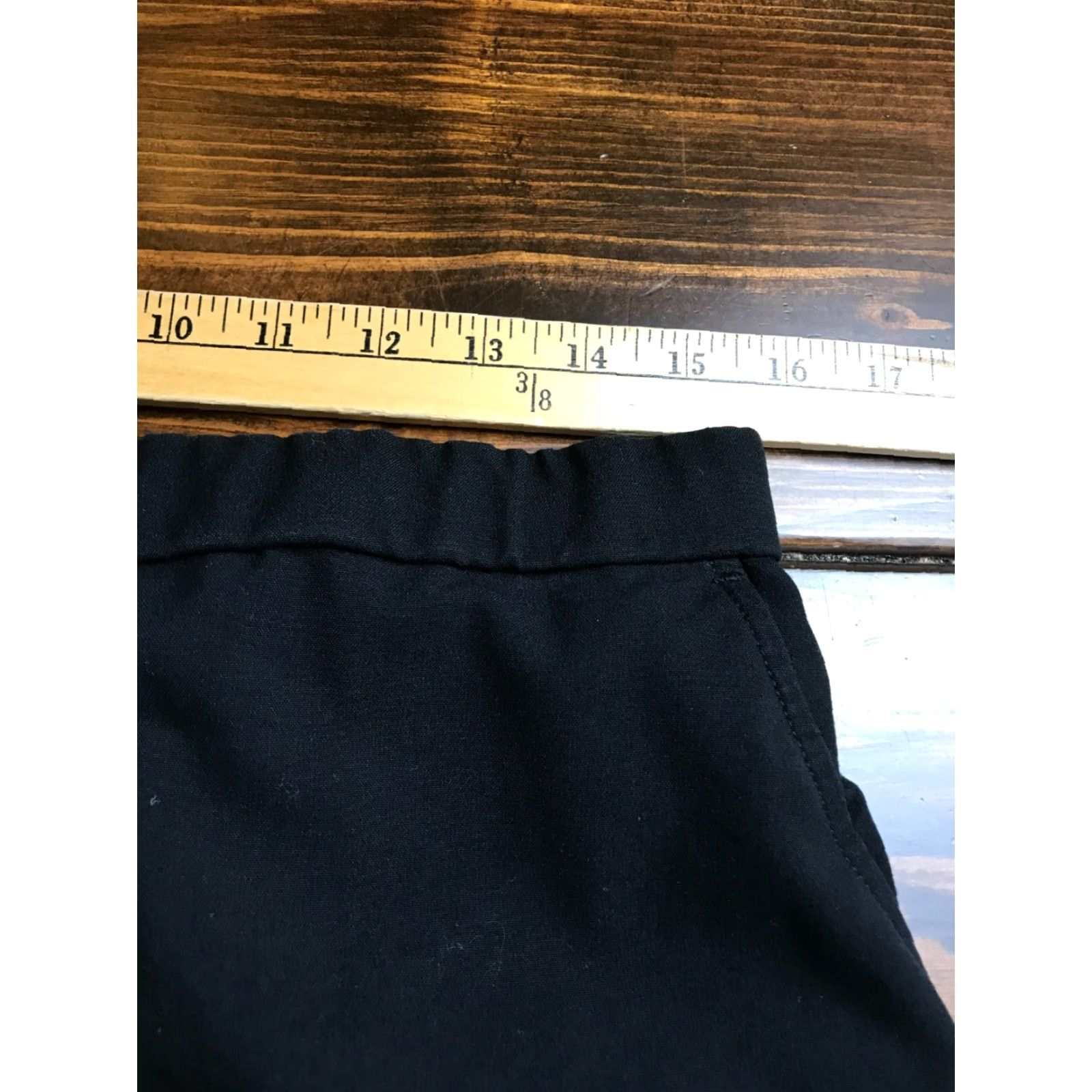 Vintage Dana Buchman Women's Pants Size 12 Short Black Dress Pants Straight Size 34" / US 12 / IT 48 - 3 Thumbnail