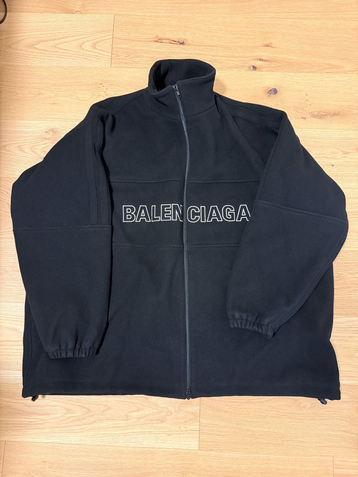 Balenciaga Balenciaga Wool Zip Up Fleece Jacket Size US L / EU 52-54 / 3 - 1 Thumbnail