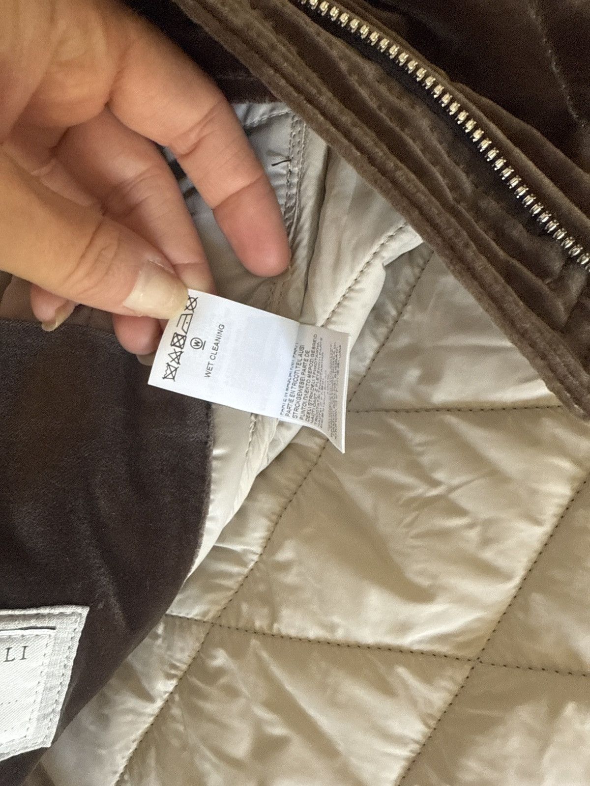 Brunello Cucinelli Brunello cucinelli Brown quilted bomber Size US S / EU 44-46 / 1 - 8 Thumbnail