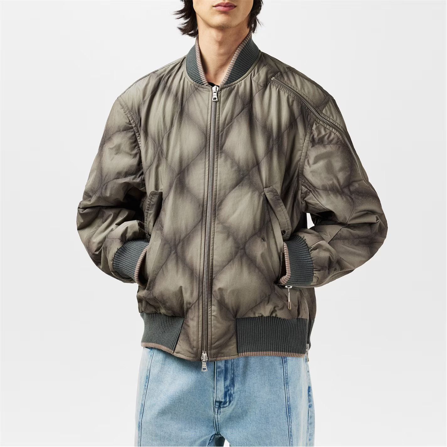 Dries Van Noten o1g2r1mq0426 Vilmory Bomber Jacket in Multicolor Size US M / EU 48-50 / 2 - 2 Thumbnail