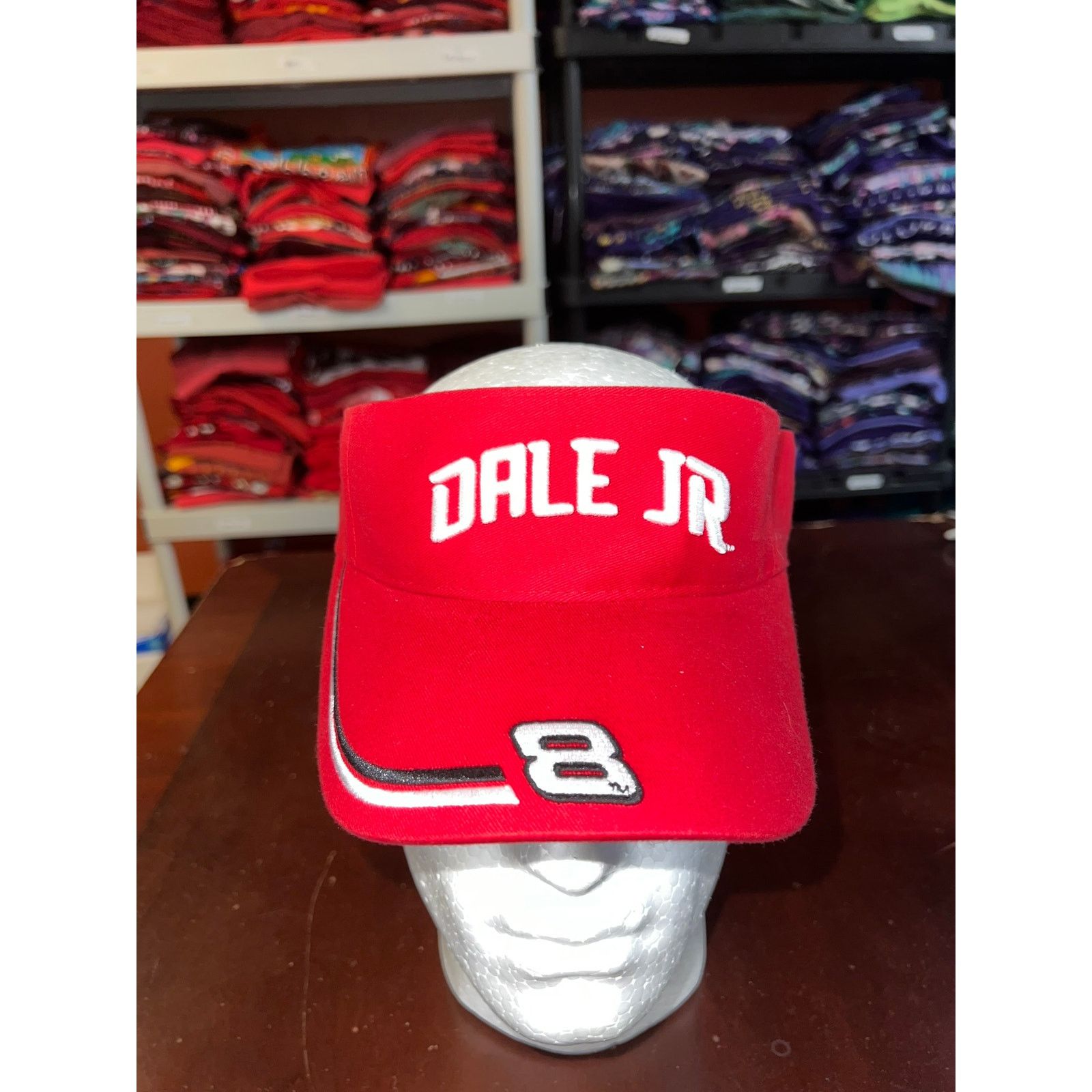 NASCAR Vintage Dale Jr. Hat Visor Red Nascar Racing 2003 NWT Cap Size ONE SIZE - 1 Thumbnail