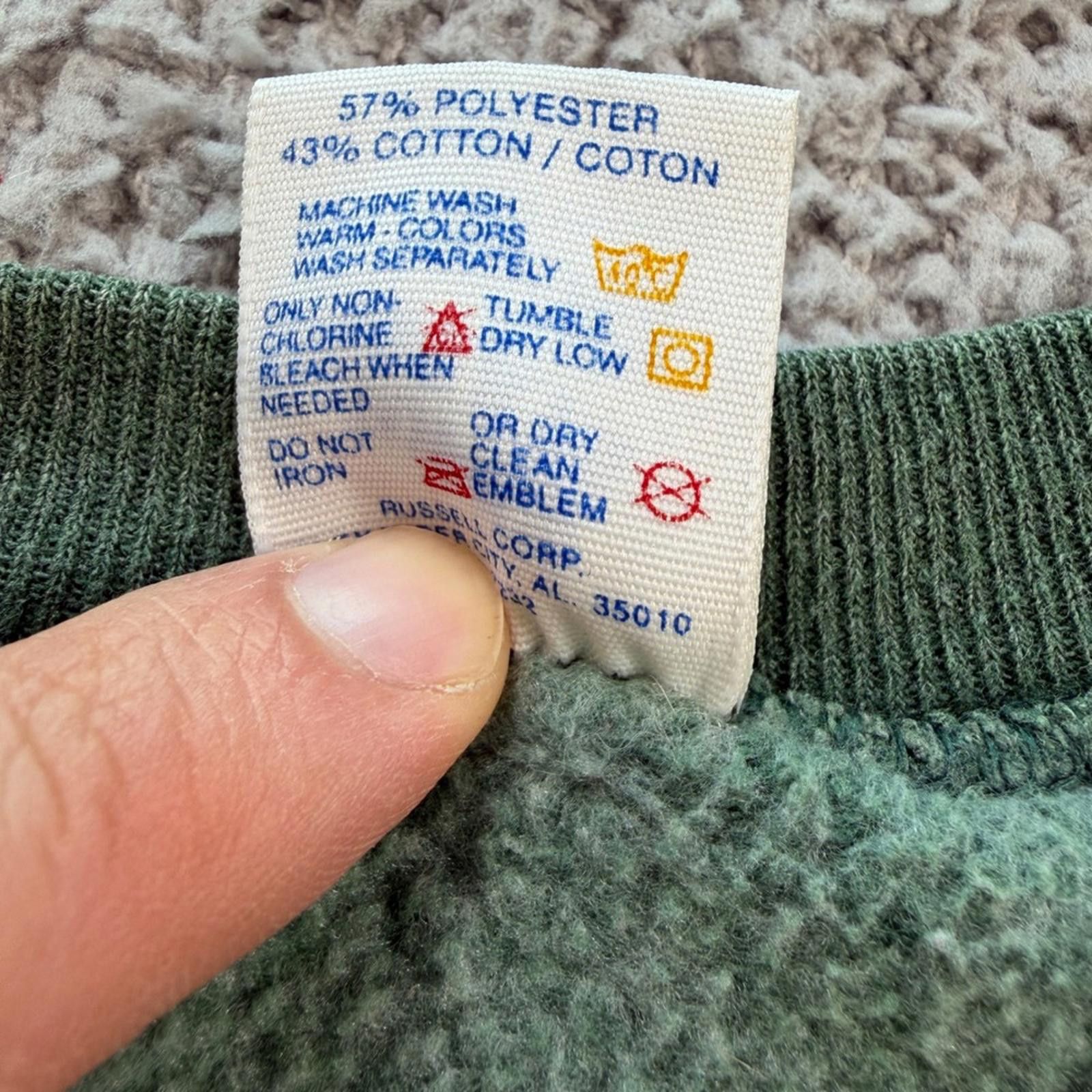Jerzees Vintage 90's Old Broadway Brewery Green Crewneck Sweatshirt Size US XL / EU 56 / 4 - 5 Thumbnail