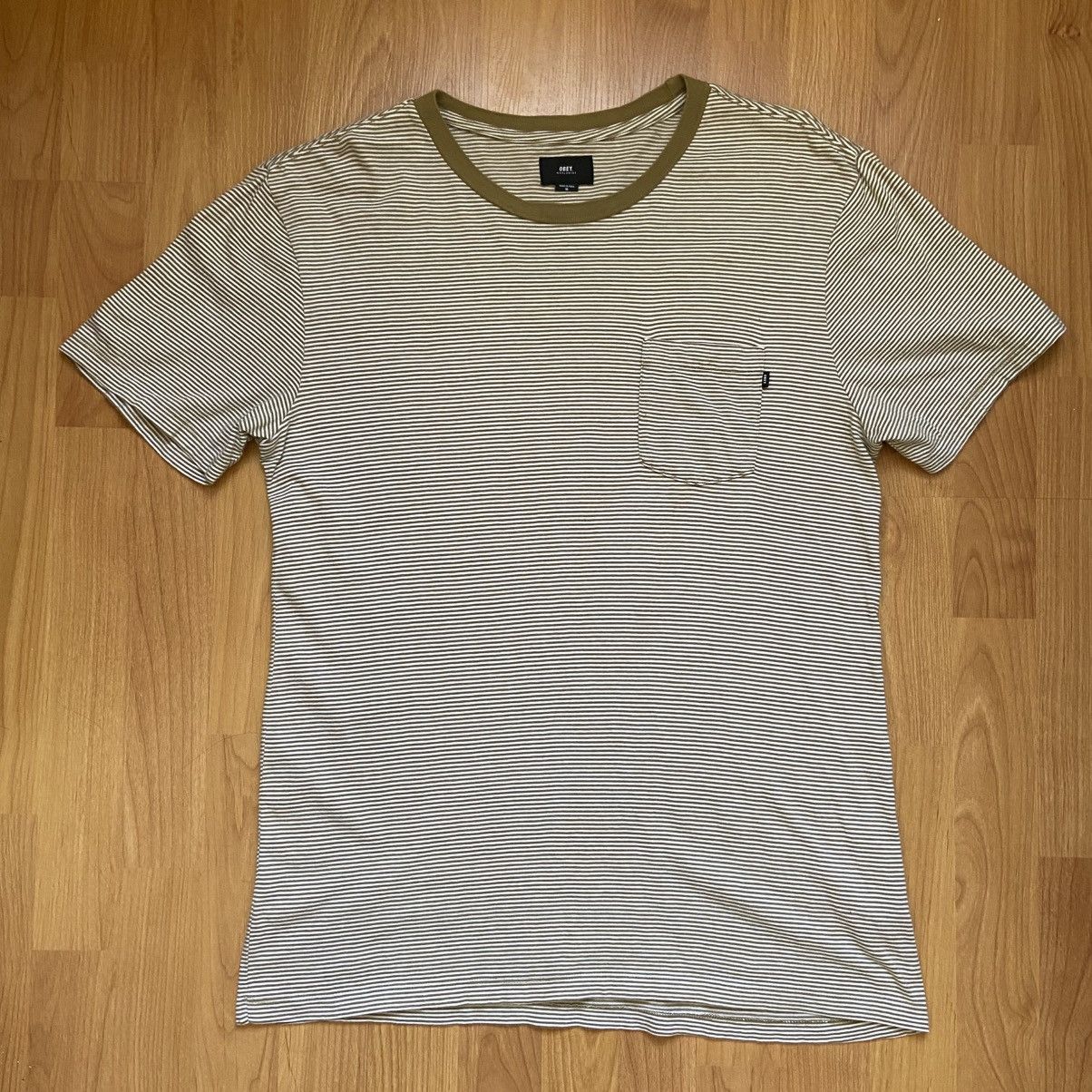 Obey Obey Men’s Striped Front Pocket T-Shirt Size Medium Size US M / EU 48-50 / 2 - 1 Thumbnail