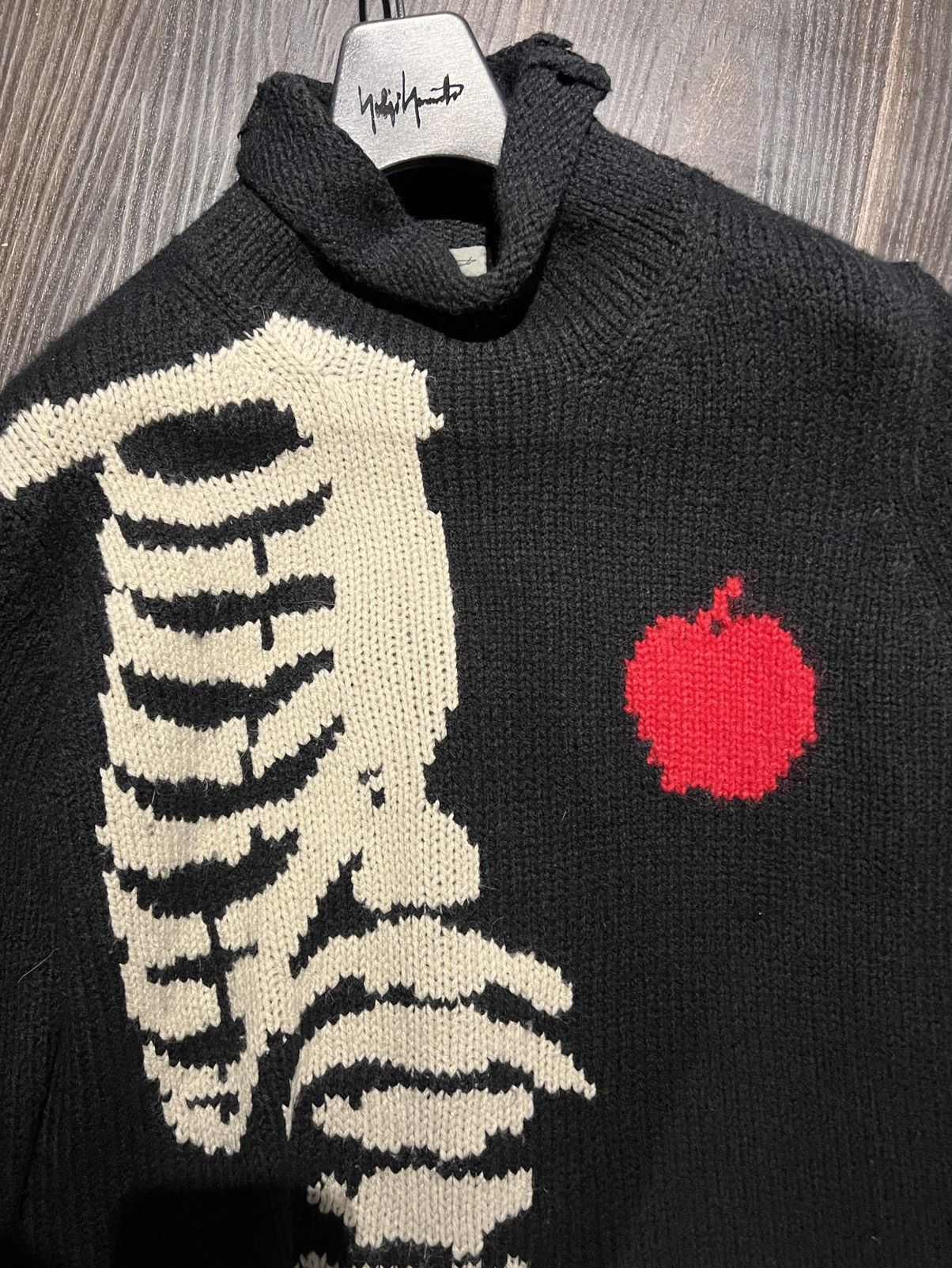 Yohji Yamamoto Yohji Yamamoto pour homme 11AW Skeleton & Apple Knitwear Size US L / EU 52-54 / 3 - 3 Thumbnail