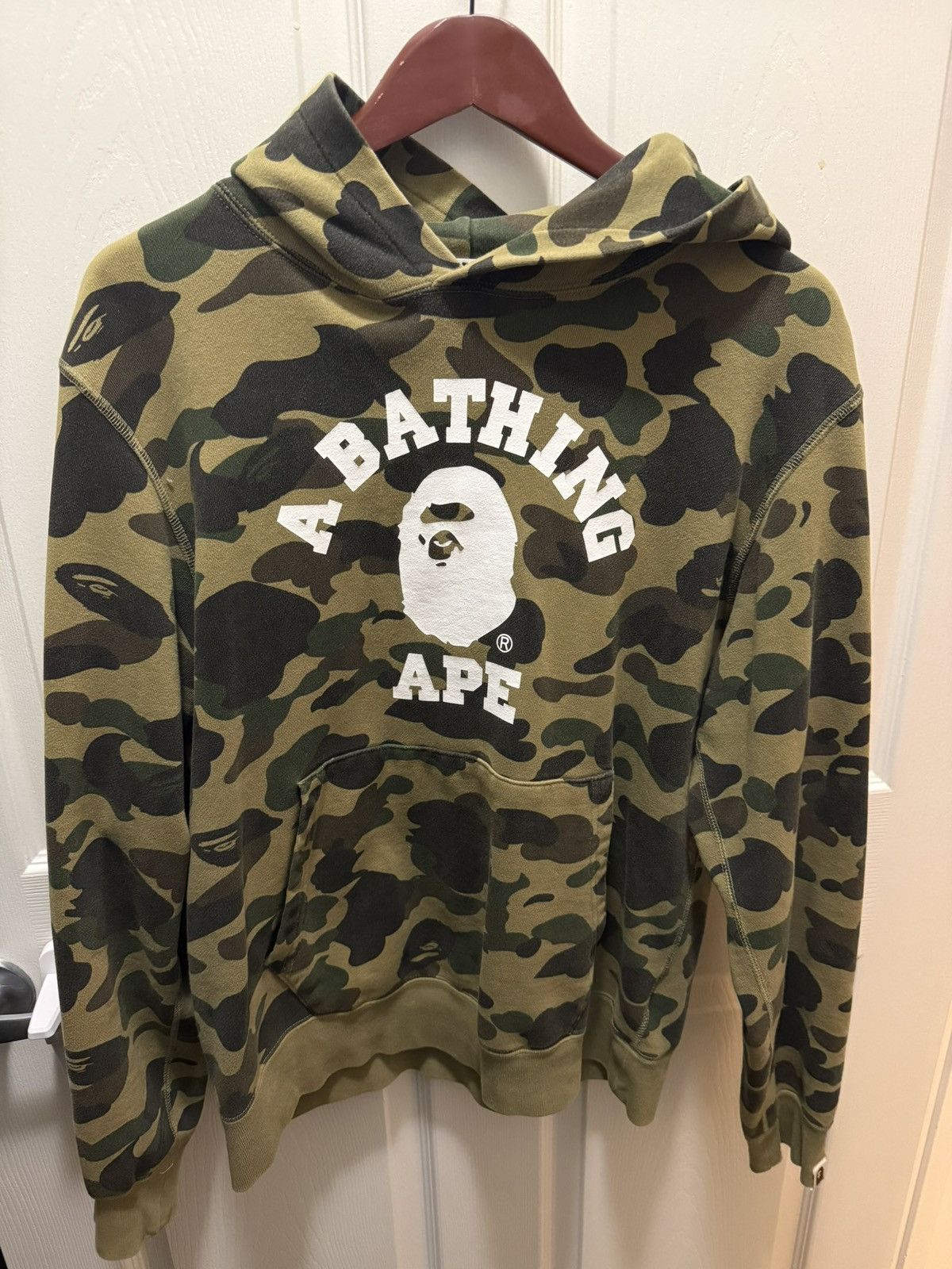 Bape A Bathing Ape College Logo Classic Camo Hoodie Size US L / EU 52-54 / 3 - 1 Thumbnail