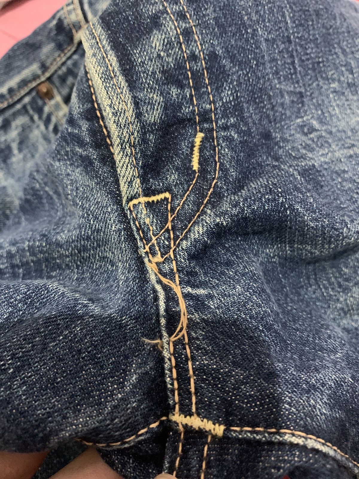 Japanese Brand × Kapital × OMNIGOD OMNIGOD SELVEDGE BUTTON FLY FADED & RUSTY DISTRESSED DENIM Size US 29 - 23 Thumbnail
