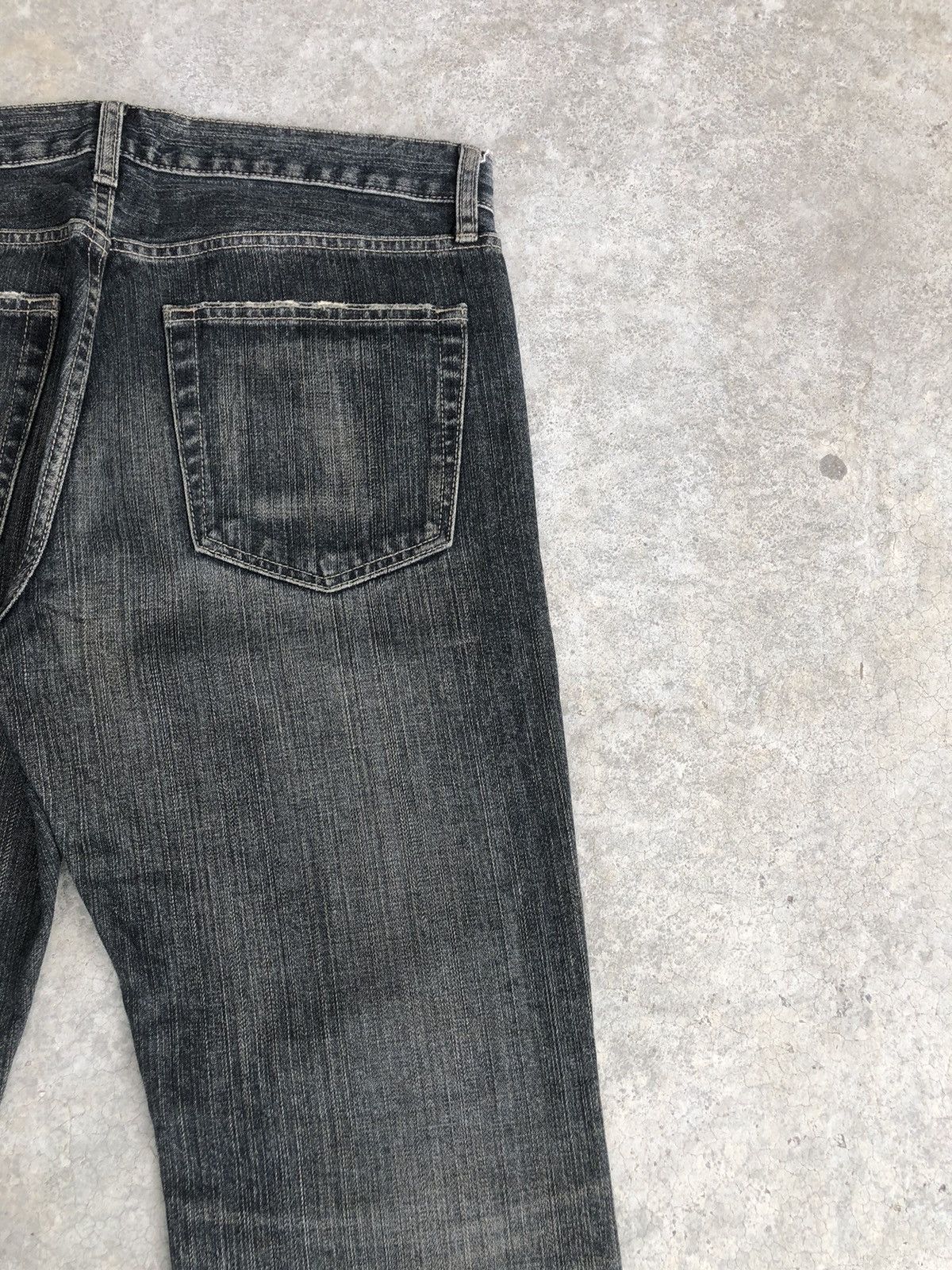 If Six Was Nine Japanese Uniqlo Flared Jeans Distressed Jeans Broken Denim Size US 34 / EU 50 - 10 Thumbnail