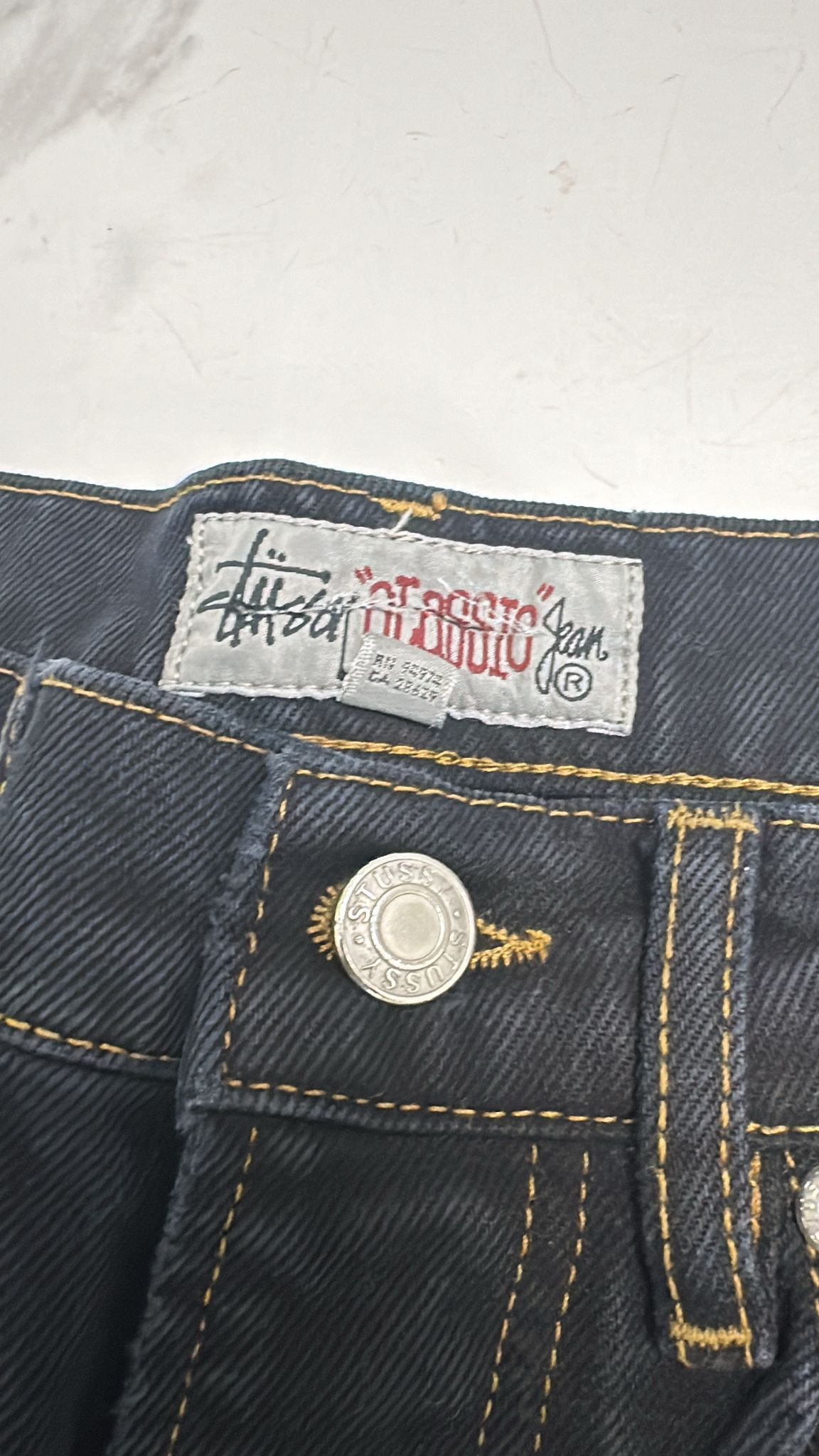 Stussy × Vintage Stüssy Classic Jean Size 29 Washed Black Size US 29 - 3 Thumbnail