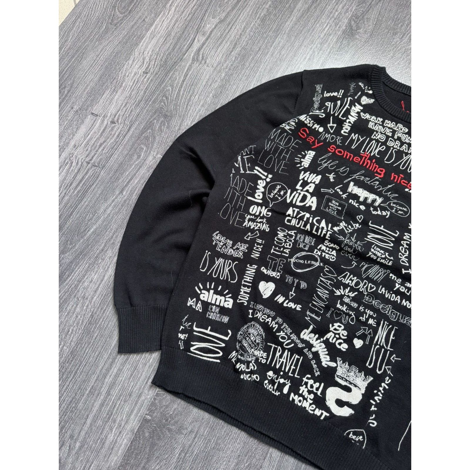 Desigual Vintage Desigual Avantgarde Knit Sweater Japan Style Size US XL / EU 56 / 4 - 4 Thumbnail