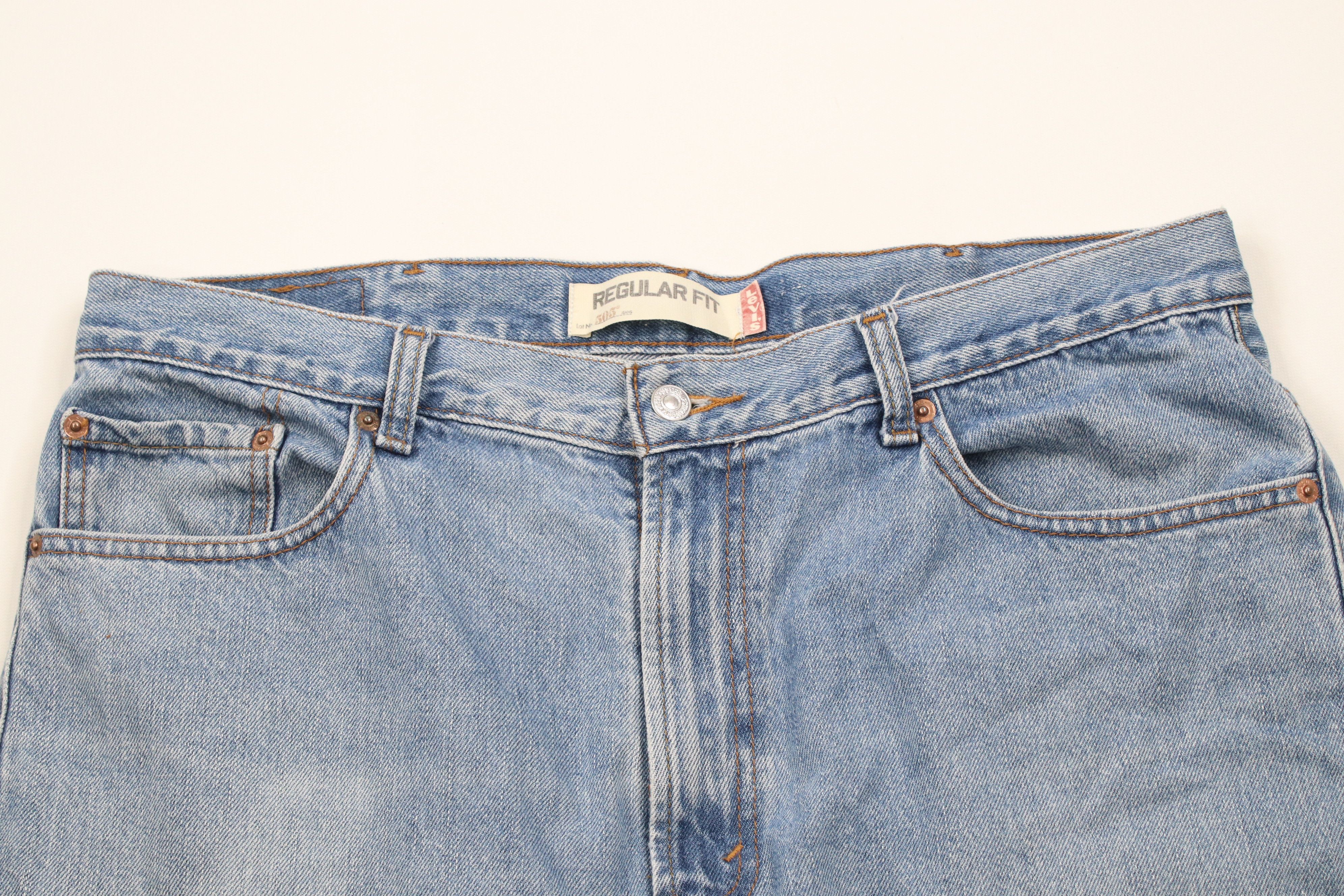 Levi's × Vintage Vintage Y2K Levis 505 Fit Cut Off Denim Jean Shorts Jorts Size US 38 / EU 54 - 2 Thumbnail