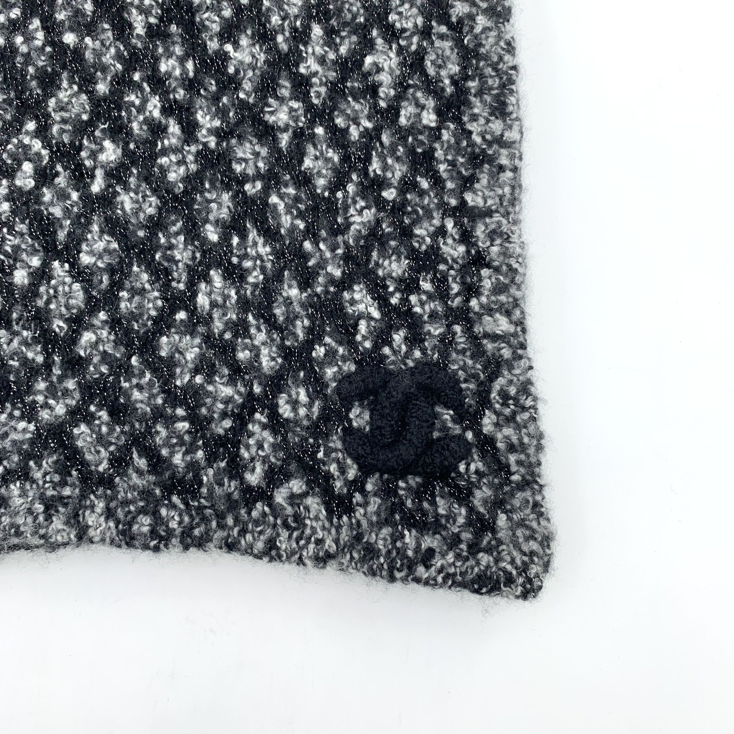 Chanel Chanel CC Cashmere Scarf Grey (35×210) Size ONE SIZE - 4 Thumbnail