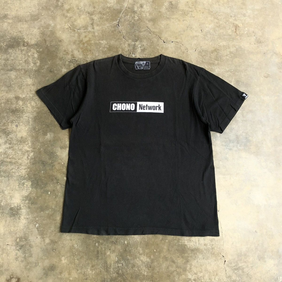 Vintage 2000s Aristrist Chono Network Logo Box T-shirt Black Size US L / EU 52-54 / 3 - 1 Thumbnail