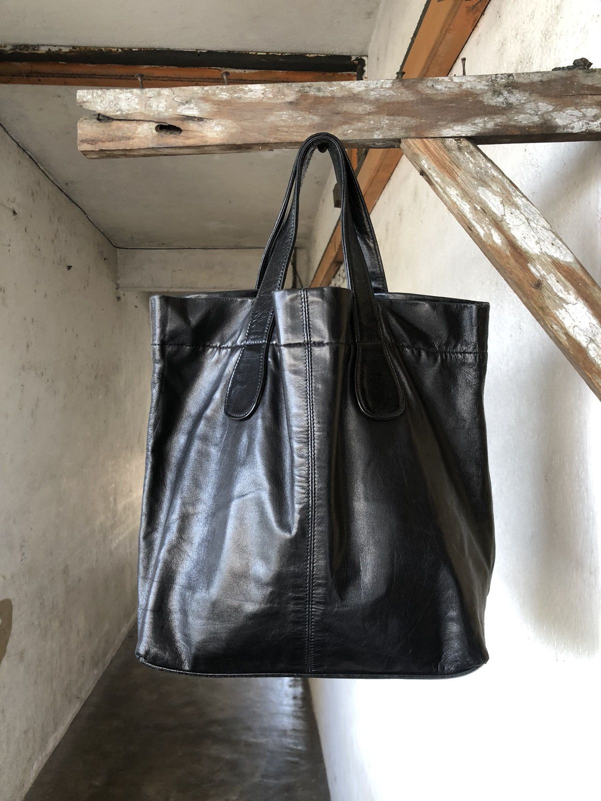 Yohji Yamamoto Nice❗️Ys Yohji Yamamoto Leather Tote Bag Mini Size ONE SIZE - 13 Thumbnail