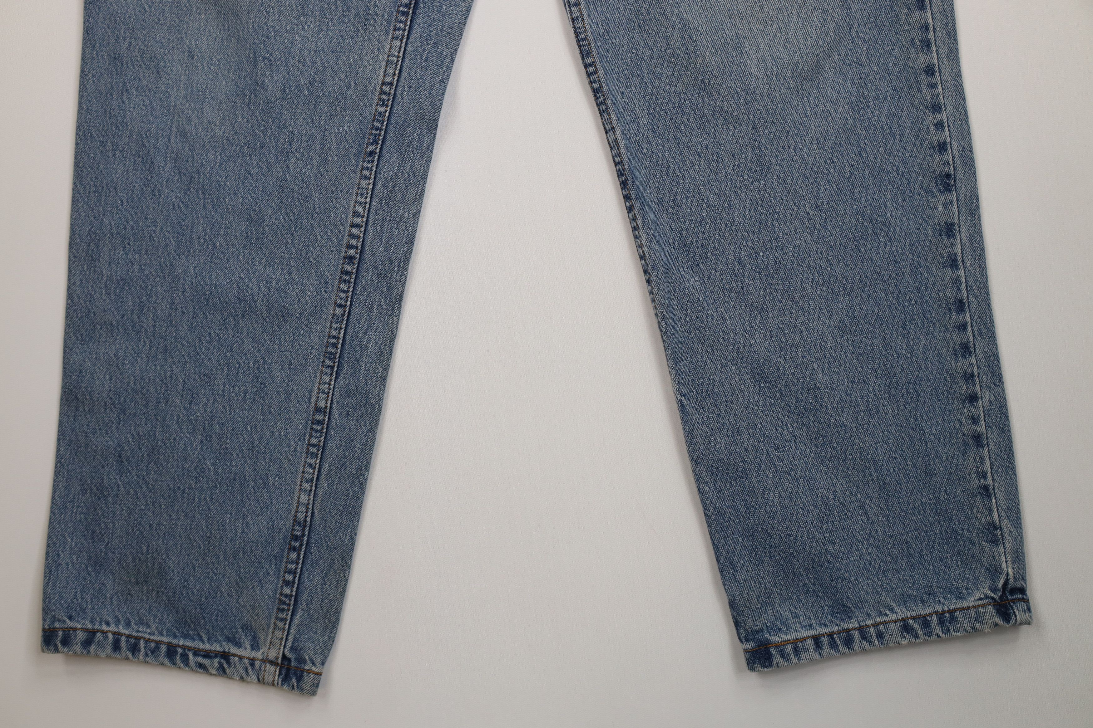 Levi's Vintage Y2K 2000 Levis 550 Relaxed Fit Denim Jeans Blue Size US 35 - 4 Thumbnail