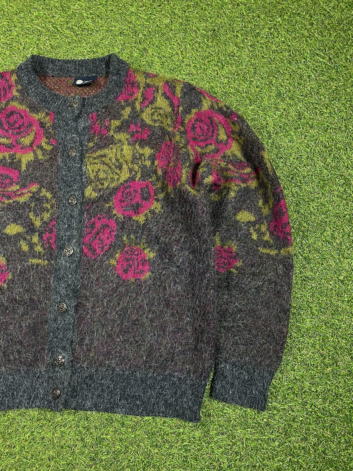 Vintage Vintage 90s woool sweater cardigan Japanese Coogi style Size XL / US 12-14 / IT 48-50 - 2 Thumbnail
