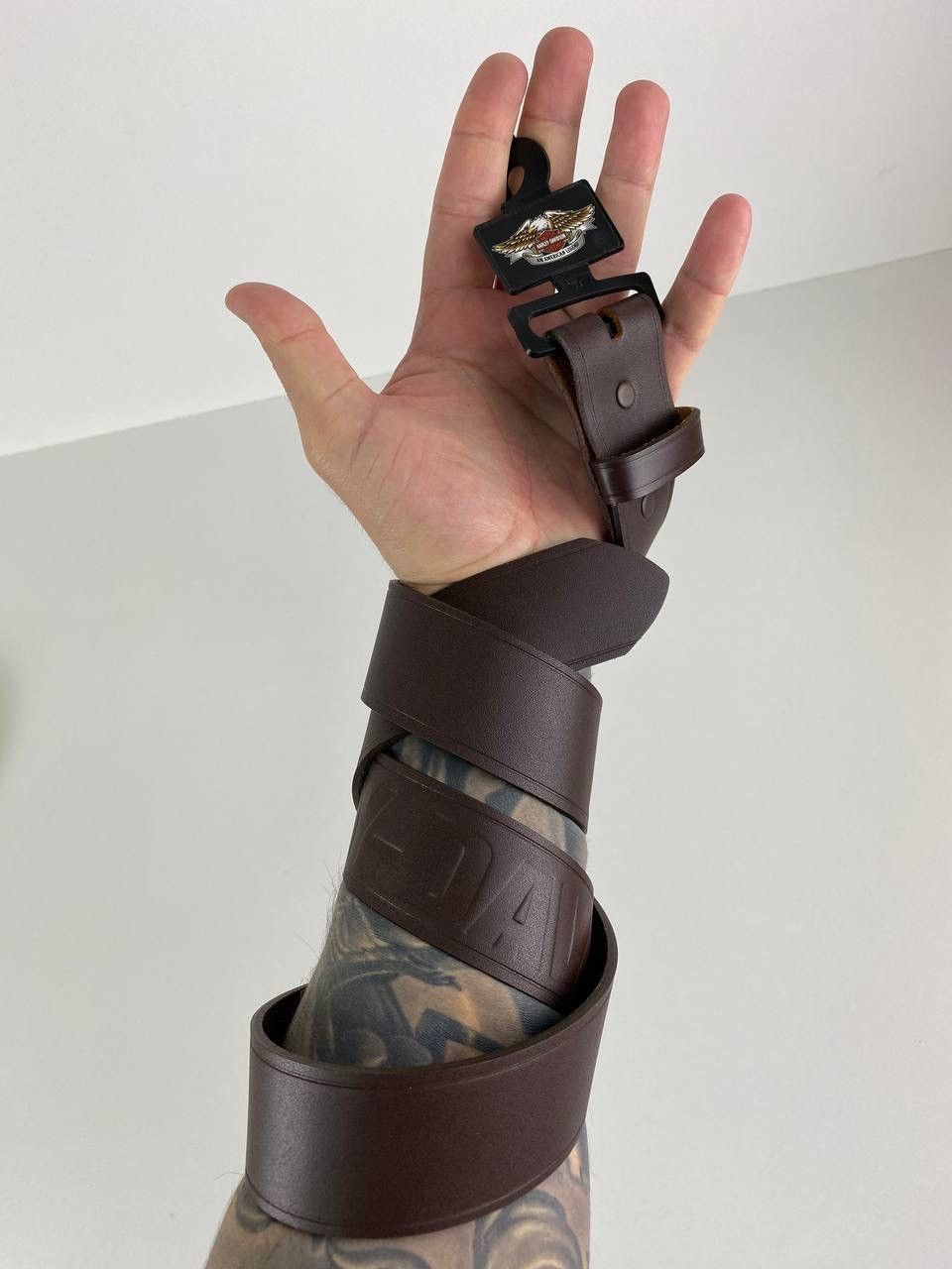 Harley Davidson × Vintage Harley Davidson leather belt Size ONE SIZE - 1 Thumbnail