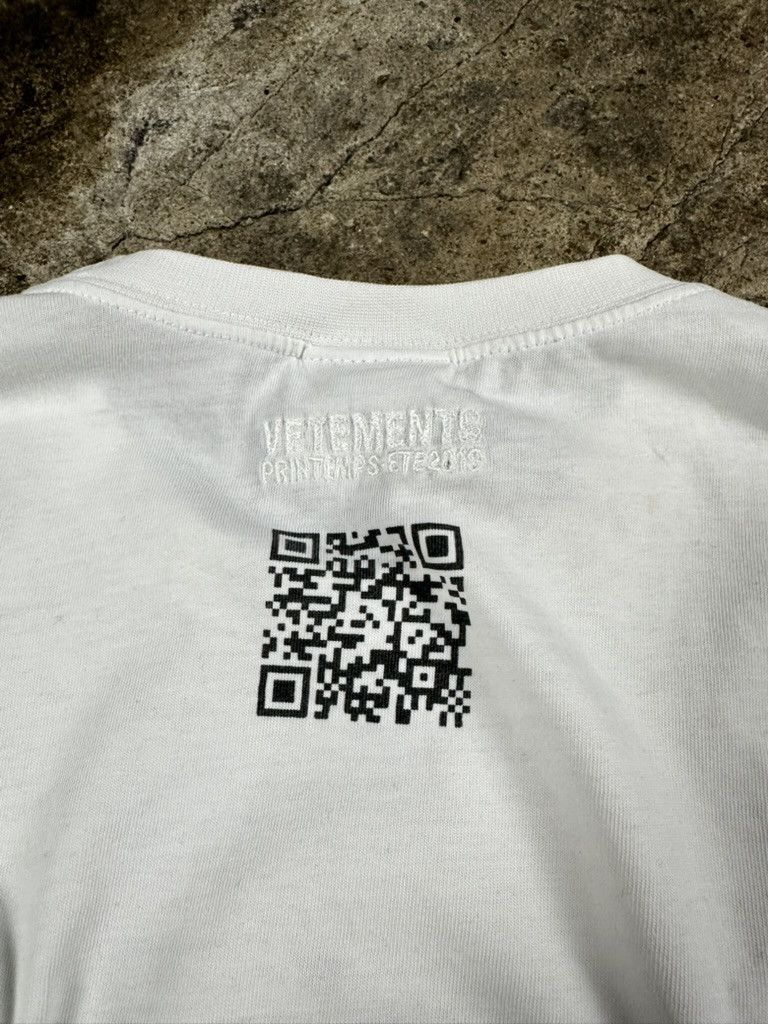 Vetements Vetements QR Code T-shirt Size US XS / EU 42 / 0 - 5 Thumbnail