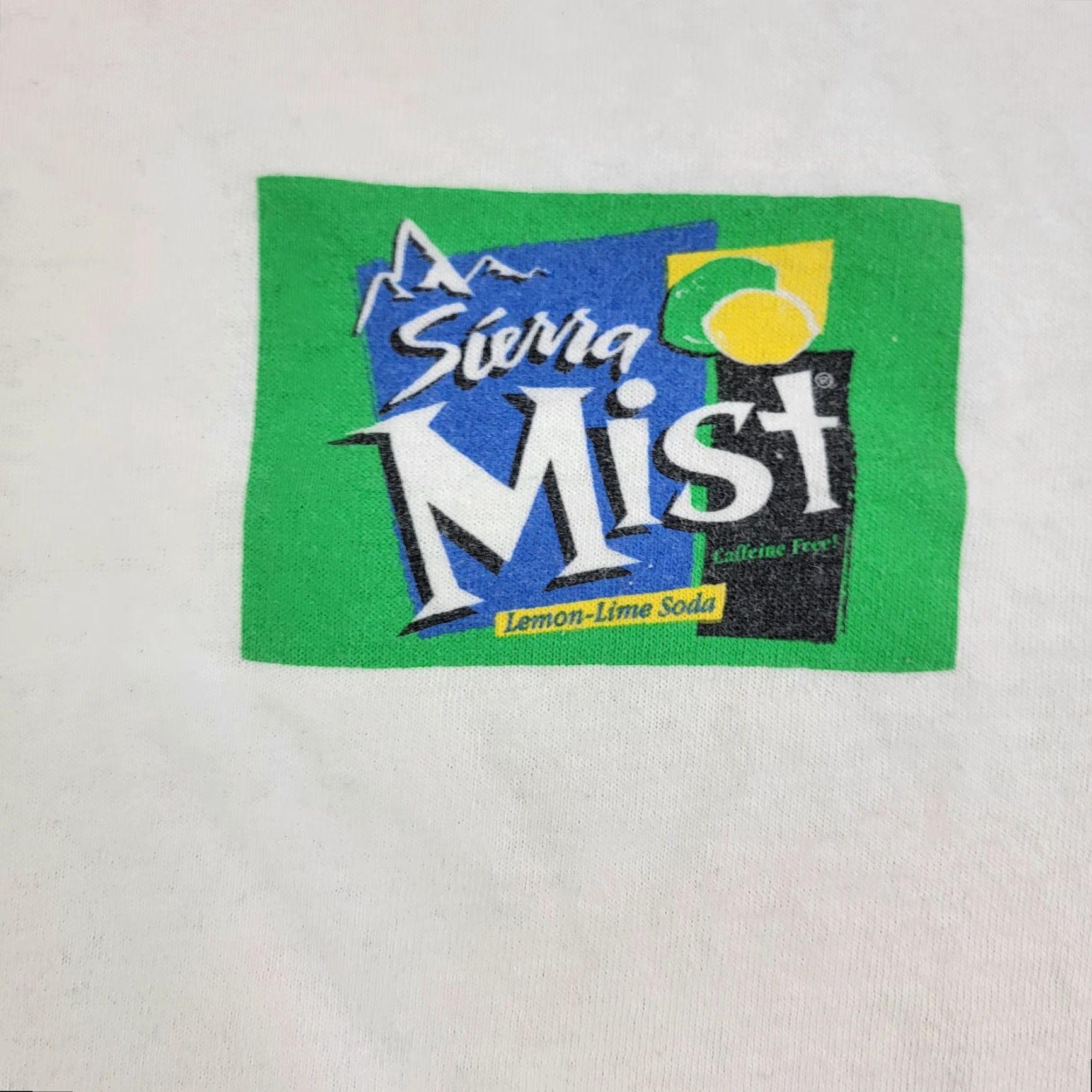 Anvil Sierra Mist Shirt Mens XL White Anvil Graphic T-Shirt Promo Tee Soda Advertising Logo Short Sleeve Crew Neck Size US XL / EU 56 / 4 - 2 Thumbnail