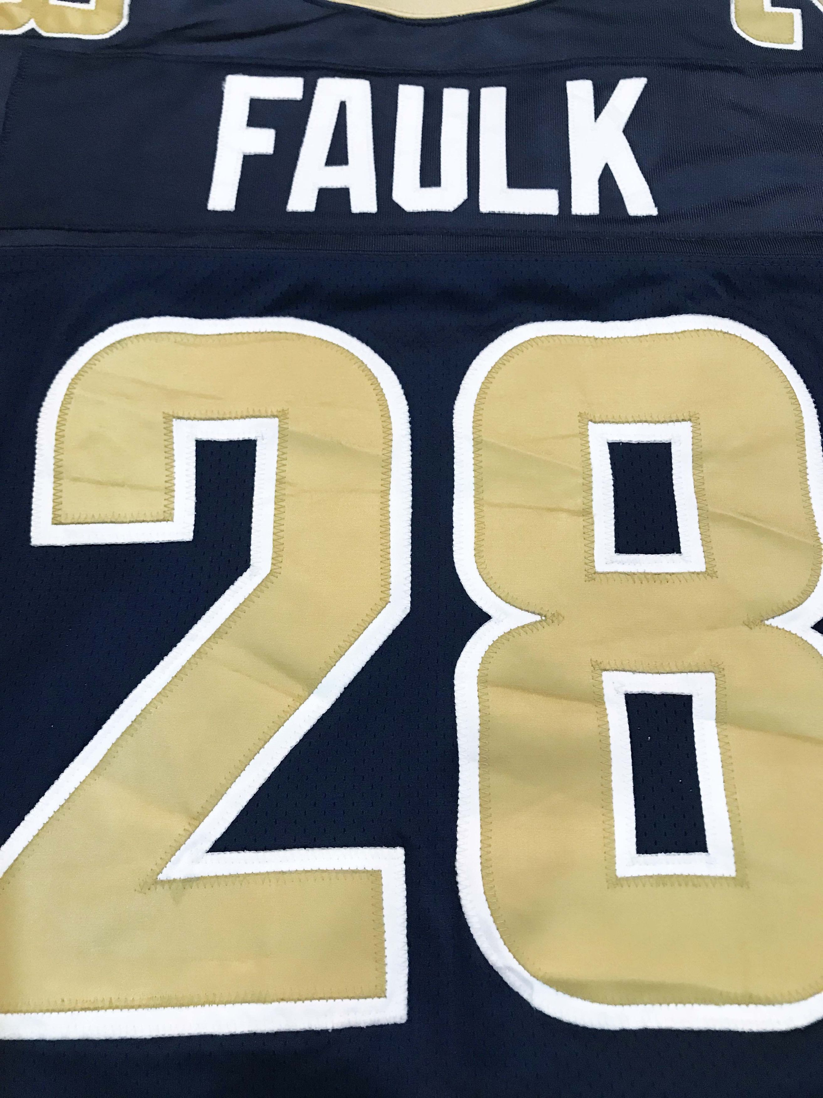 NFL × Reebok × Vintage Reebok Authentic NFL St. Louis Rams FAULK #28 Jersey Size US XL / EU 56 / 4 - 8 Thumbnail