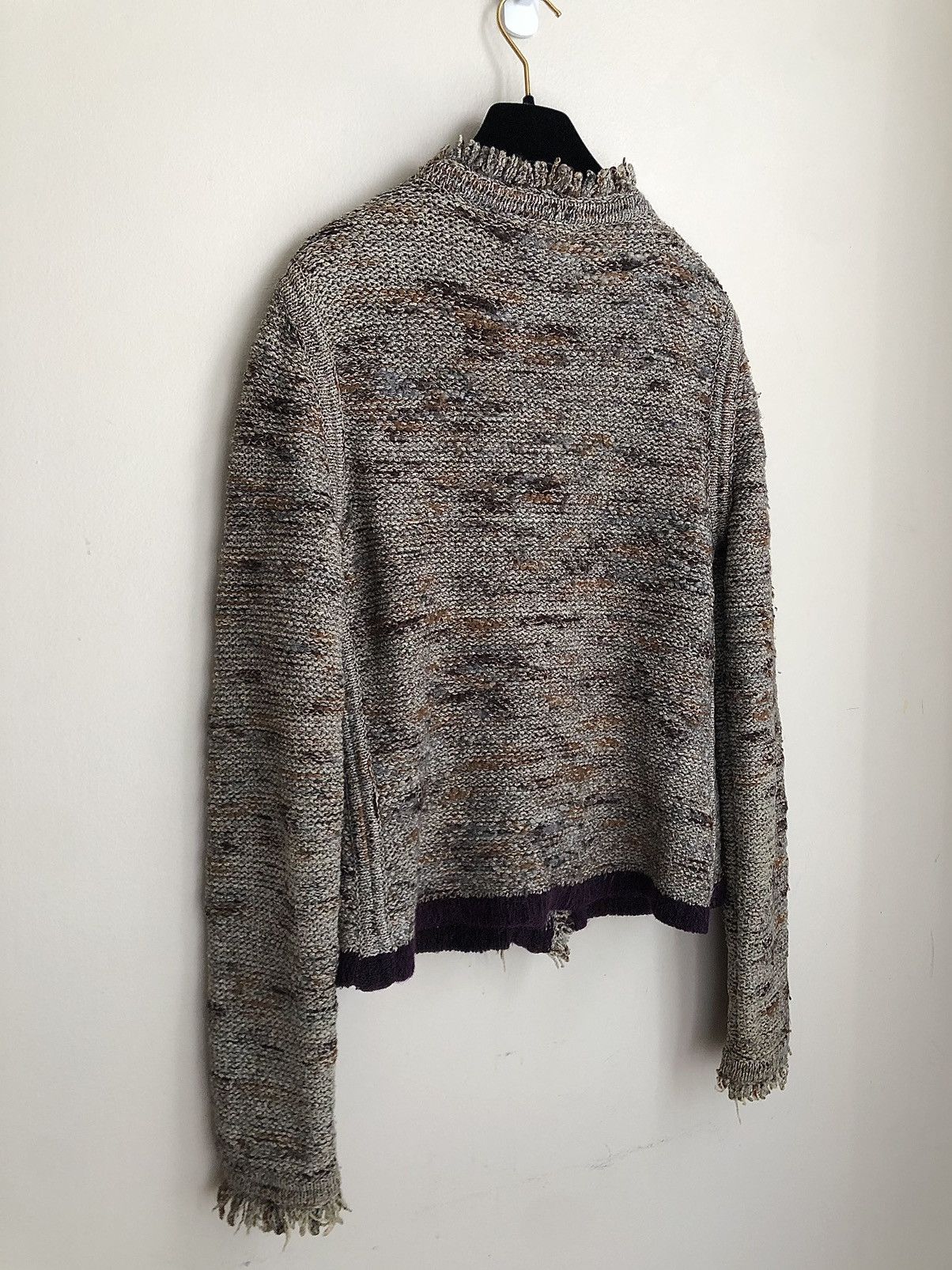 Chanel Chanel AW1999 Runway Grey/Purple Fringed Knit Jacket Size XS / US 0-2 / IT 36-38 - 21 Thumbnail