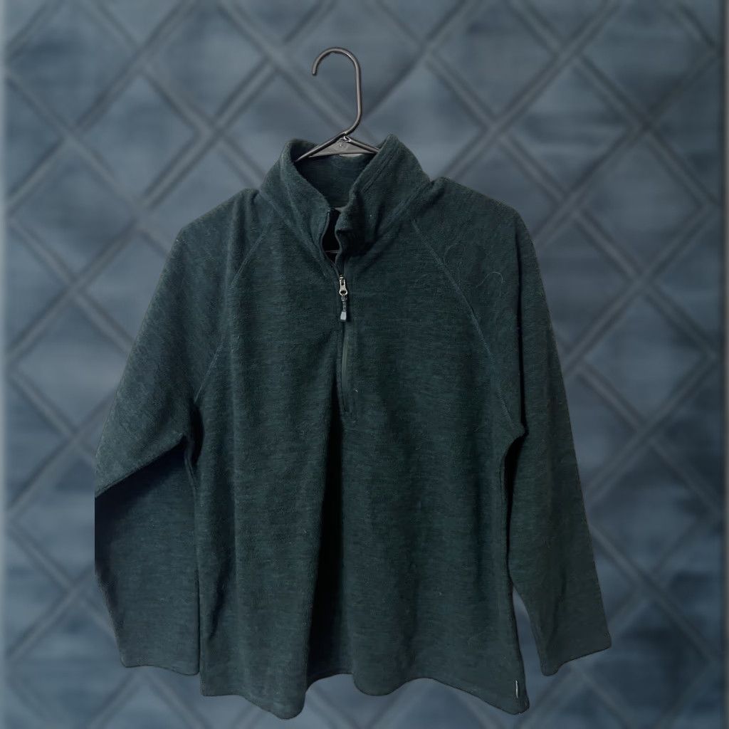 Eddie Bauer Eddie Bauer Jacket Women’s XL Teal Zip Up Fleece 1/4 Zip Casual Lightweight Solid Long Sleeve Polyester Bl? Size XL / US 12-14 / IT 48-50 - 1 Thumbnail