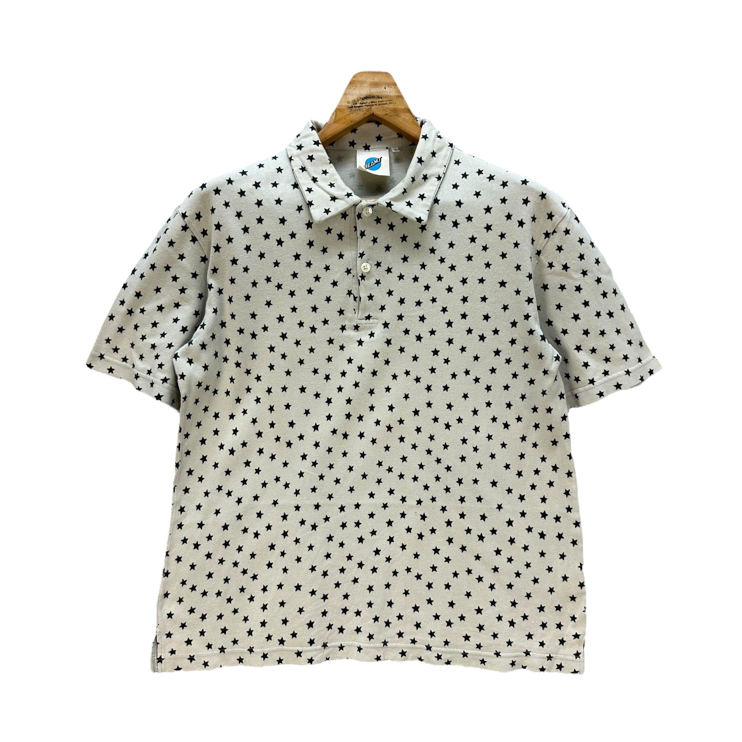 BEAMS STAR ALLOVER POLOS #9054-53