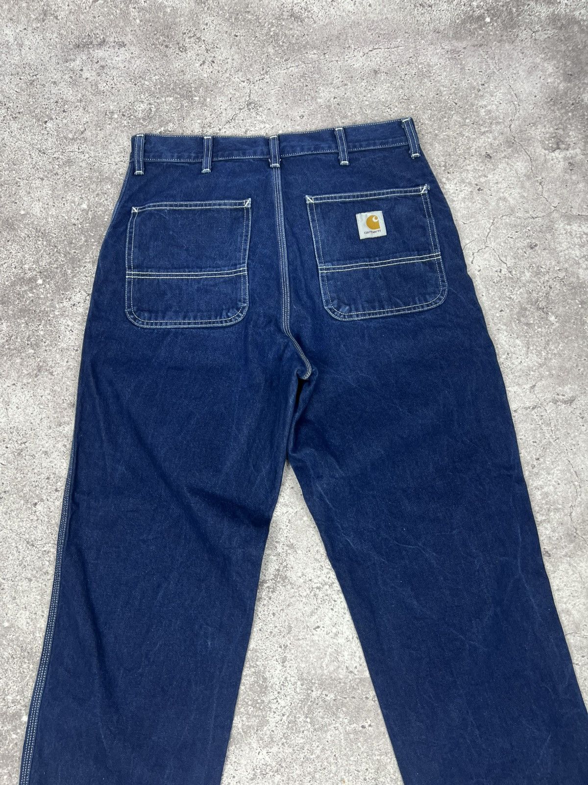 Carhartt Vintage Carhartt Denim Simple Pants 90s Blue Size US 33 - 2 Thumbnail