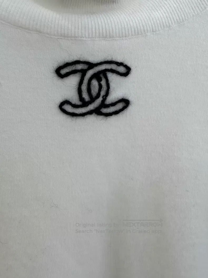 Chanel Chanel Ski series white undershirt Size S / US 4 / IT 40 - 3 Thumbnail