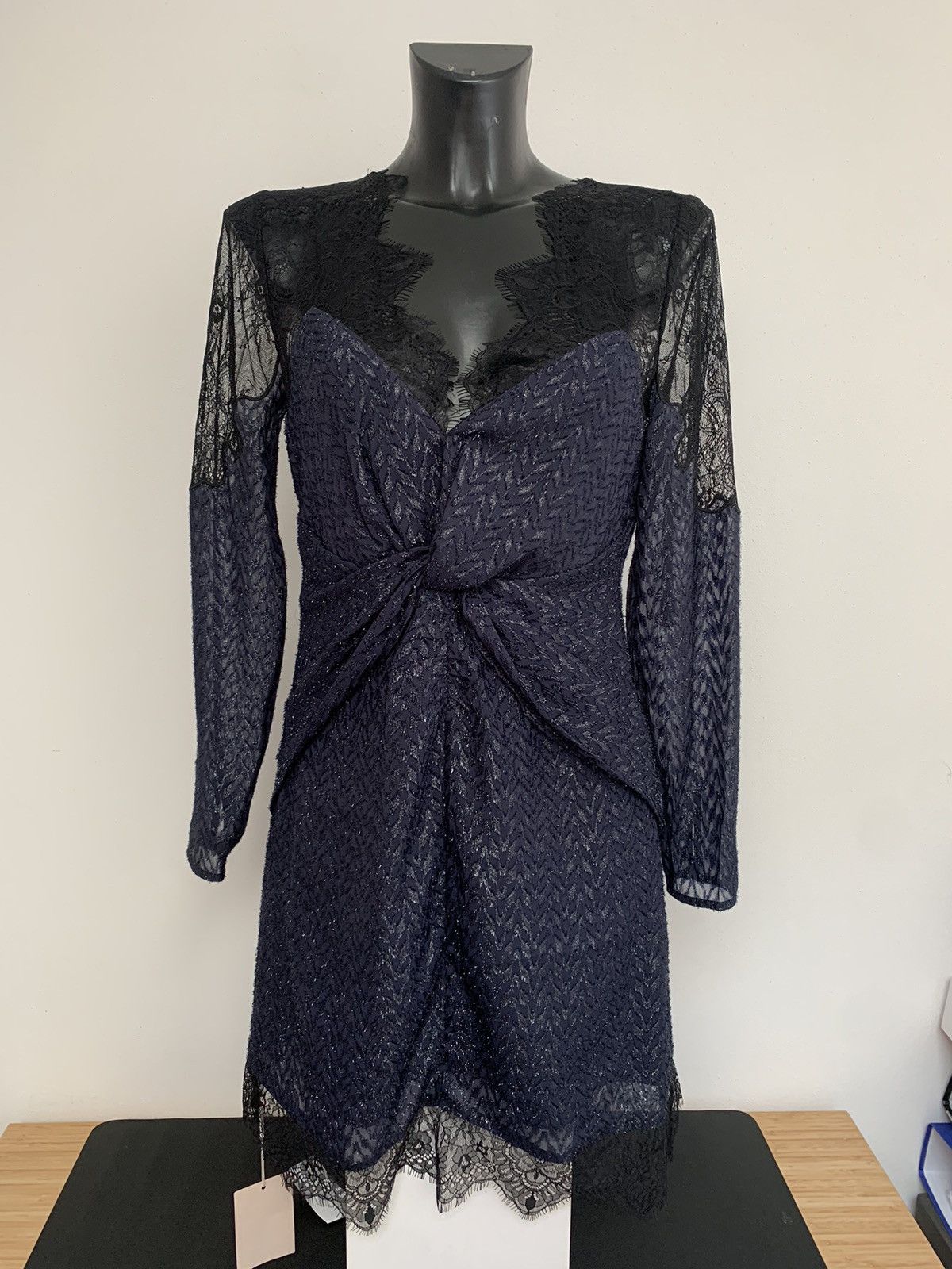 Self-Portrait Self Portrait Navy Blu Dress Size M / US 6-8 / IT 42-44 - 2 Thumbnail
