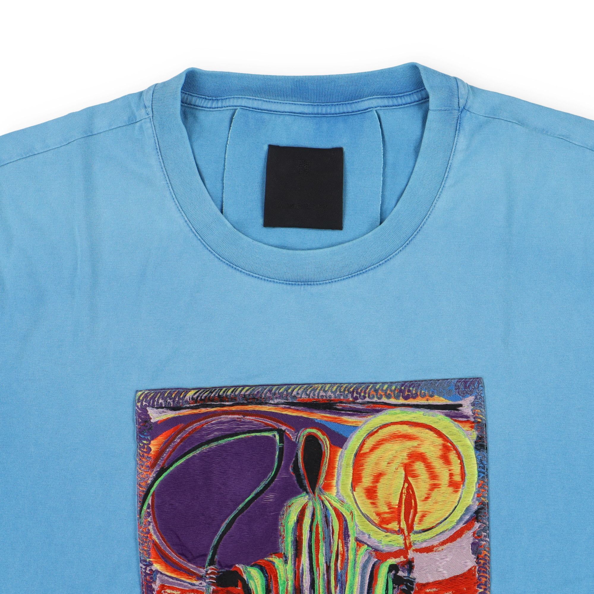 Givenchy x Josh Smith Blue Reaper Patch Logo T-Shirt Size US XXL / EU 58 / 5 - 8 Thumbnail