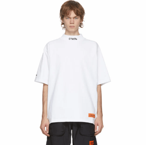 Heron Preston Heron Preston "CTИЛЬ" Mock Neck T-Shirt. Size US XXL / EU 58 / 5 - 1 Thumbnail