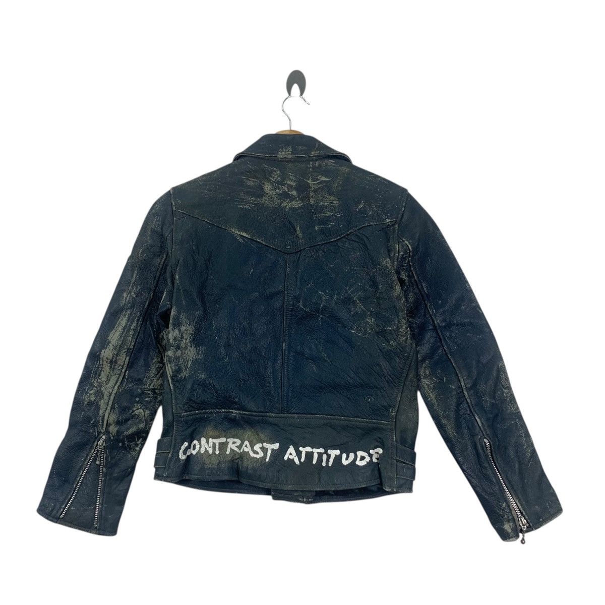 Vintage Vintage CHAOS PUNK CLOTHING Contrast Attitude Jacket Leather Size US S / EU 44-46 / 1 - 8 Thumbnail