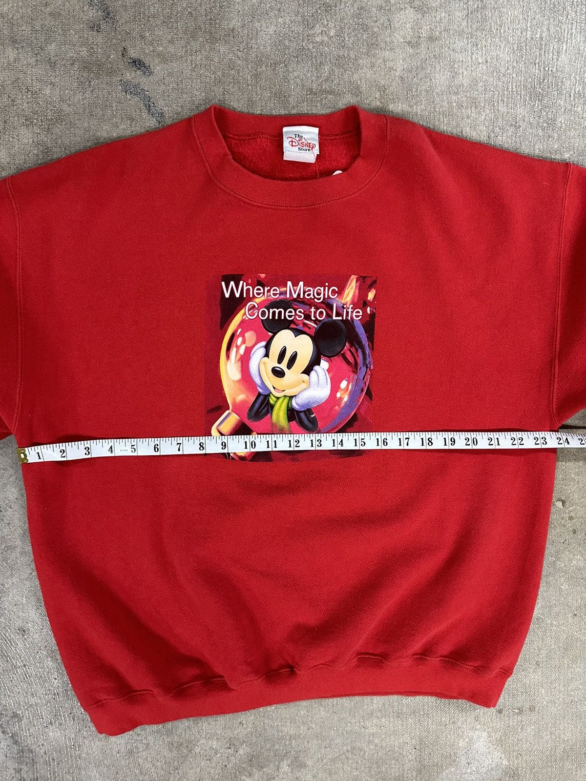 Disney × Vintage Vintage 90s Disney Mickey Mouse Magic Sweatshirt L/XL Size US L / EU 52-54 / 3 - 7 Thumbnail