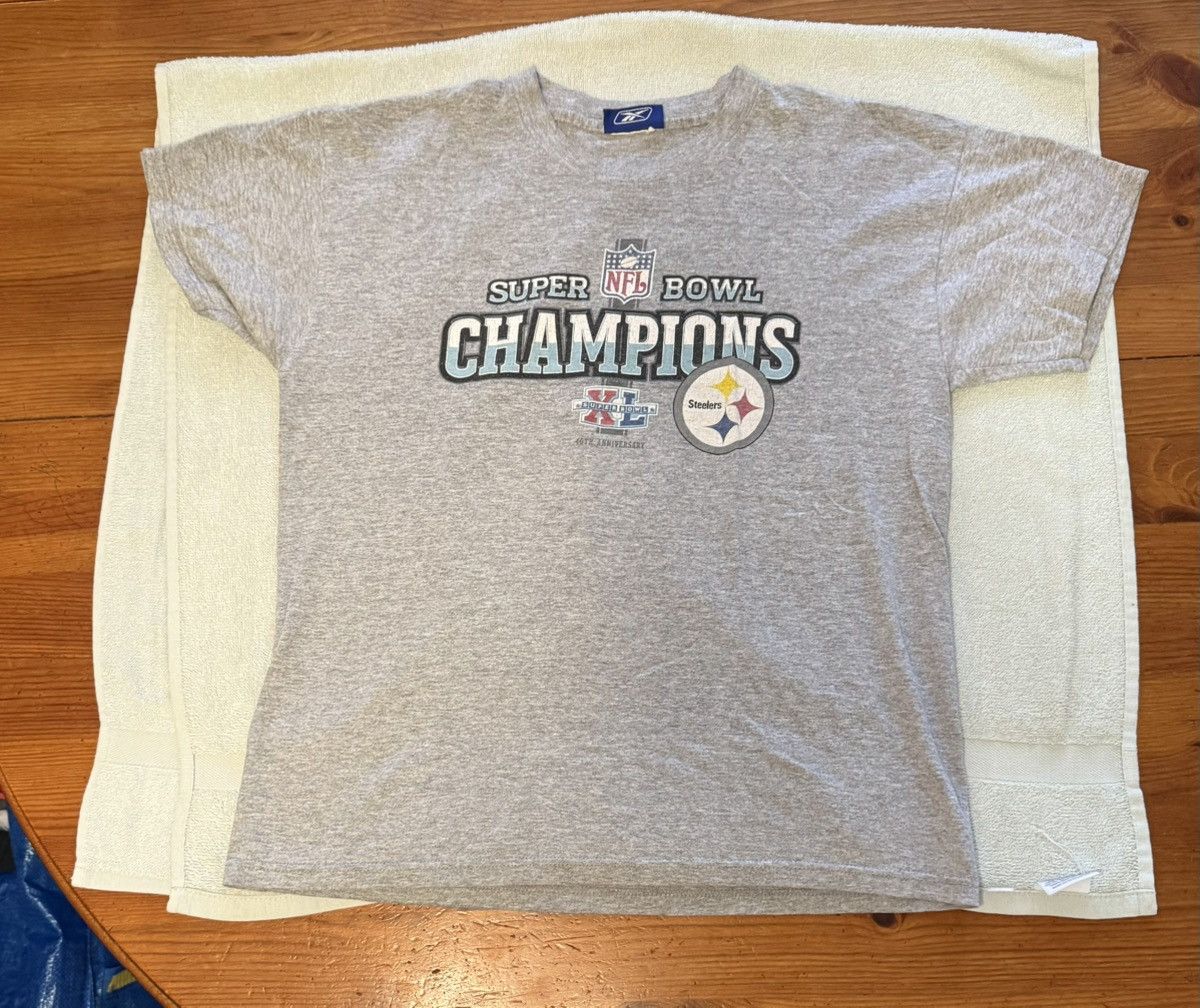 NFL × Reebok × Vintage Steelers Super Bowl XL Champions Tee Size US S / EU 44-46 / 1 - 1 Thumbnail
