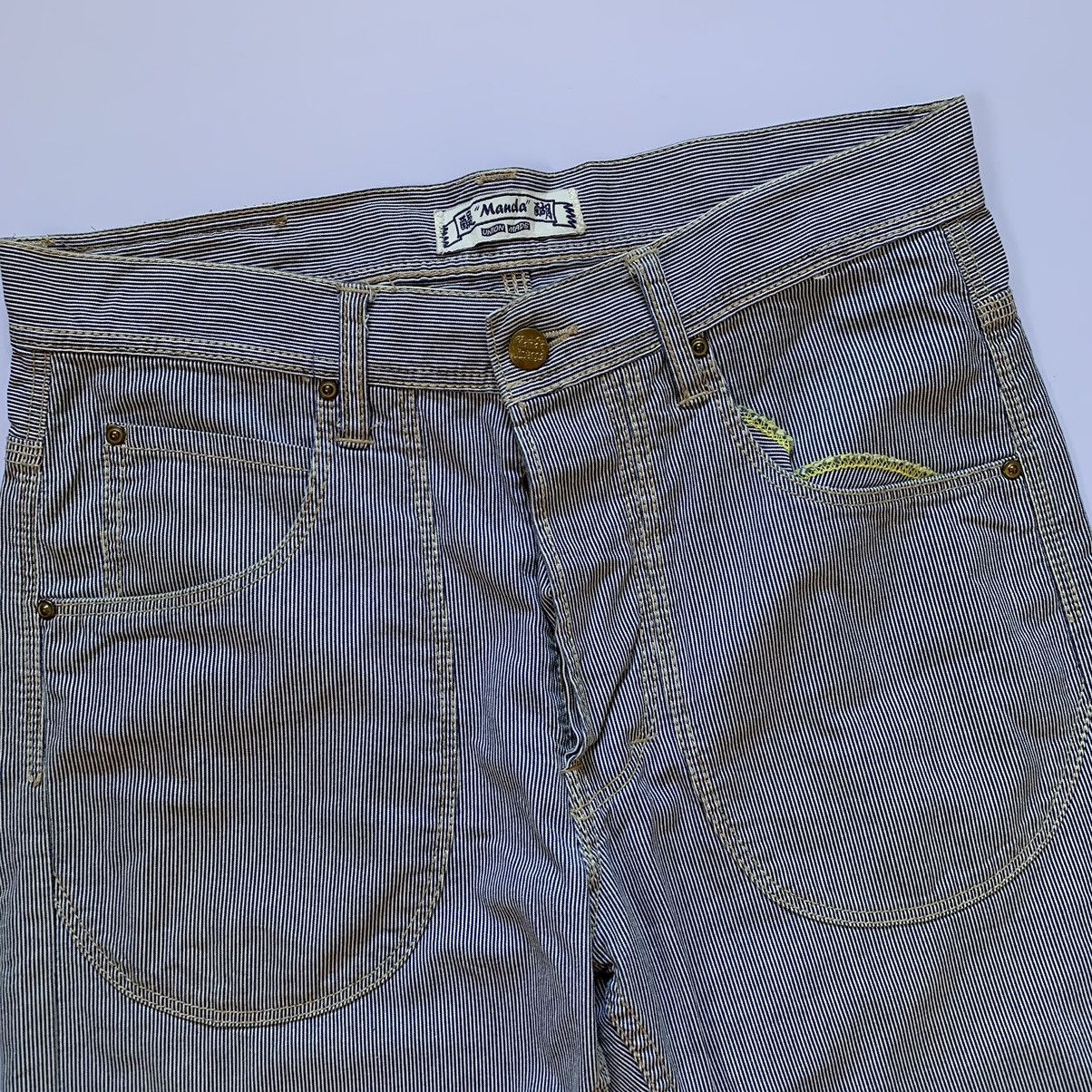 Japanese Brand × Vintage Vintage Manda Union Made Pinstripe Pants Size US 30 / EU 46 - 6 Thumbnail