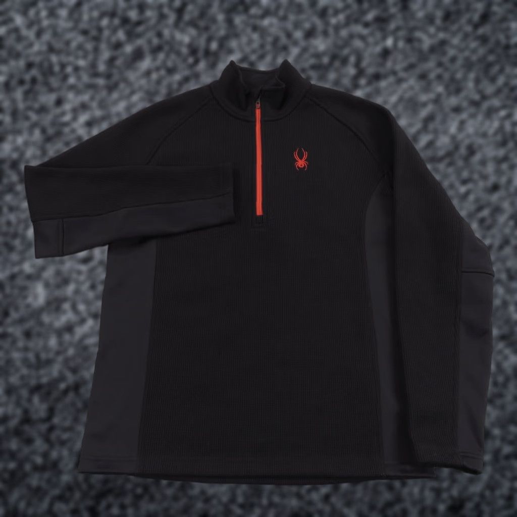 Spyder Spyder Jacket Men Large Black Core Fleece 1/2 Zip Pullover Ski Lodge Sweater Vintage Size US L / EU 52-54 / 3 - 1 Thumbnail