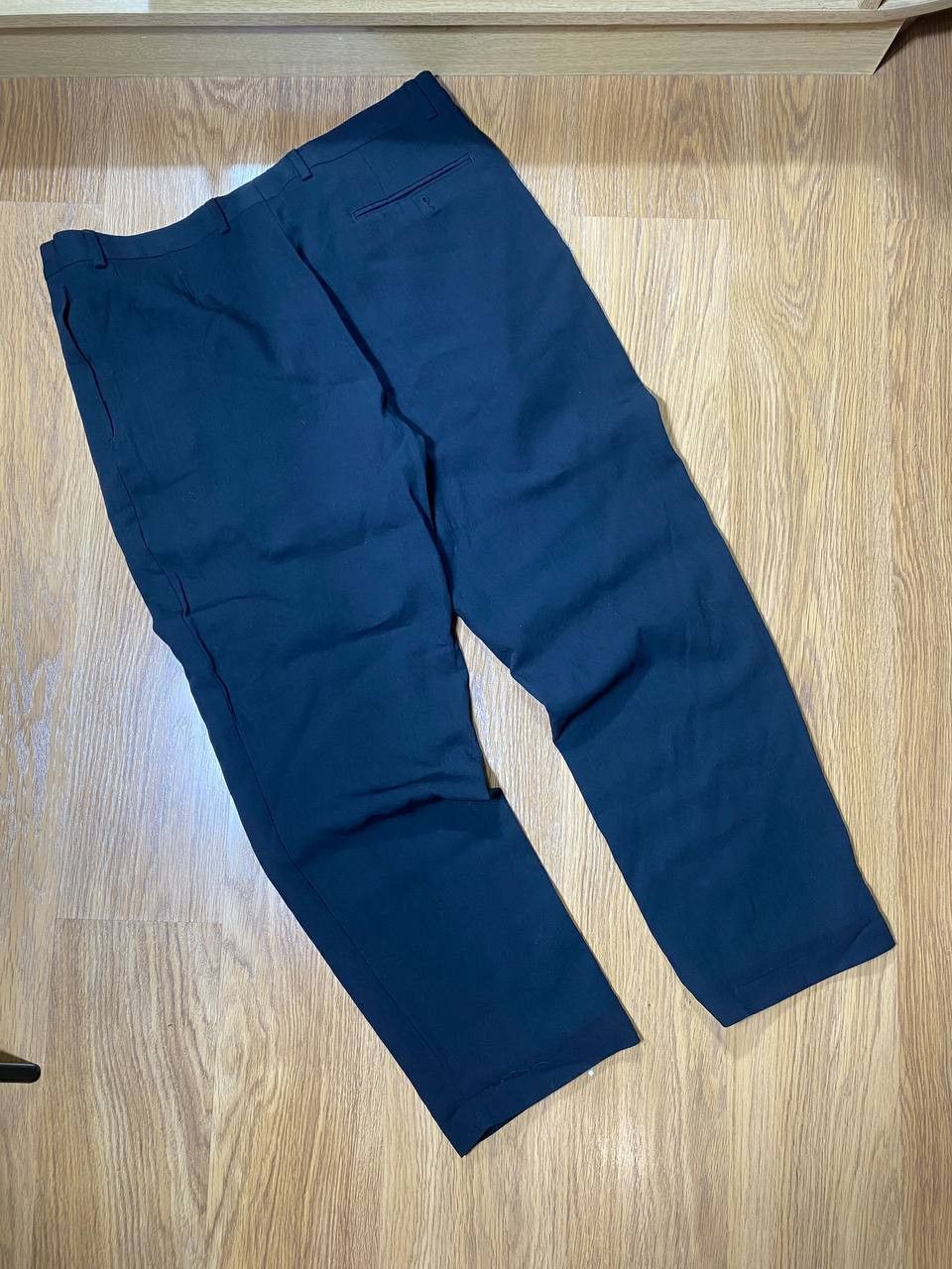 Yves Saint Laurent 90s Yves Saint Laurent vintage navy chino pants YSL big logo Size US 34 / EU 50 - 14 Thumbnail