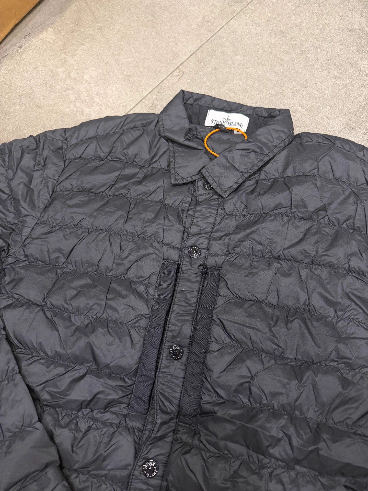 Stone Island Stone Island Black XL Ribbed Down Jacket Excellent Condition Size US XL / EU 56 / 4 - 3 Thumbnail