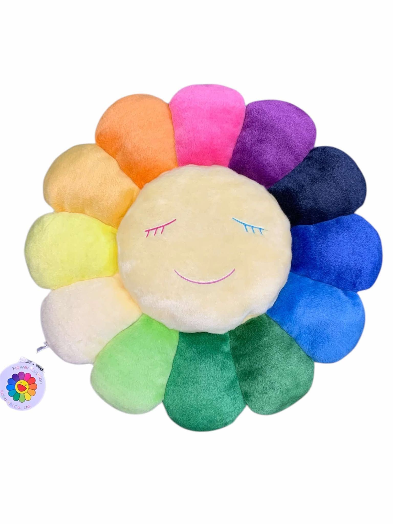 Takashi Murakami Takashi Murakami 60cm Rainbow white cushion pillow Size ONE SIZE - 2 Thumbnail