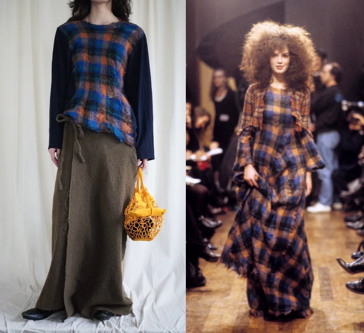 Comme des Garcons CDG 1994AW Tricot Check Wool Shrink Jacket M 9/10 Size M / US 6-8 / IT 42-44 - 1 Thumbnail