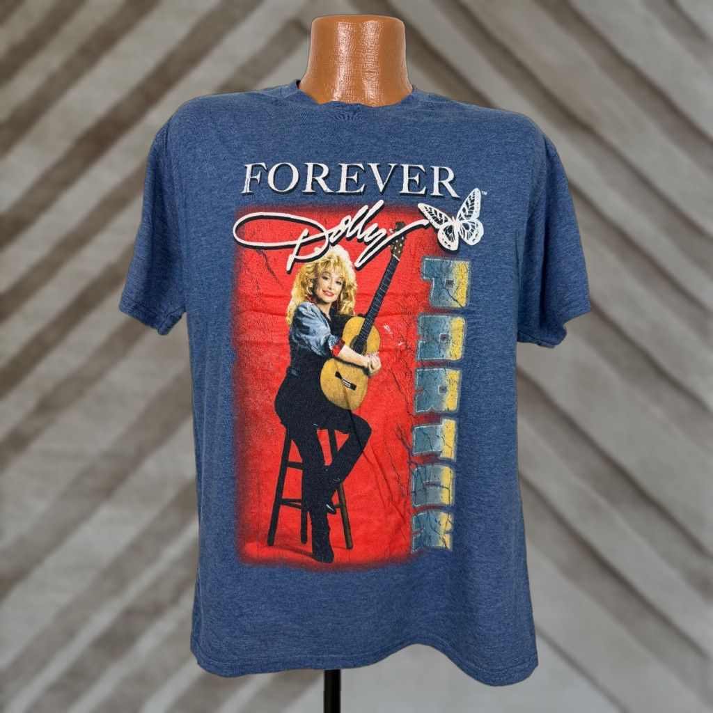 Vintage Dolly Parton Shirt Adult Large Blue T-Shirt Unisex M? (no) Size US L / EU 52-54 / 3 - 1 Thumbnail