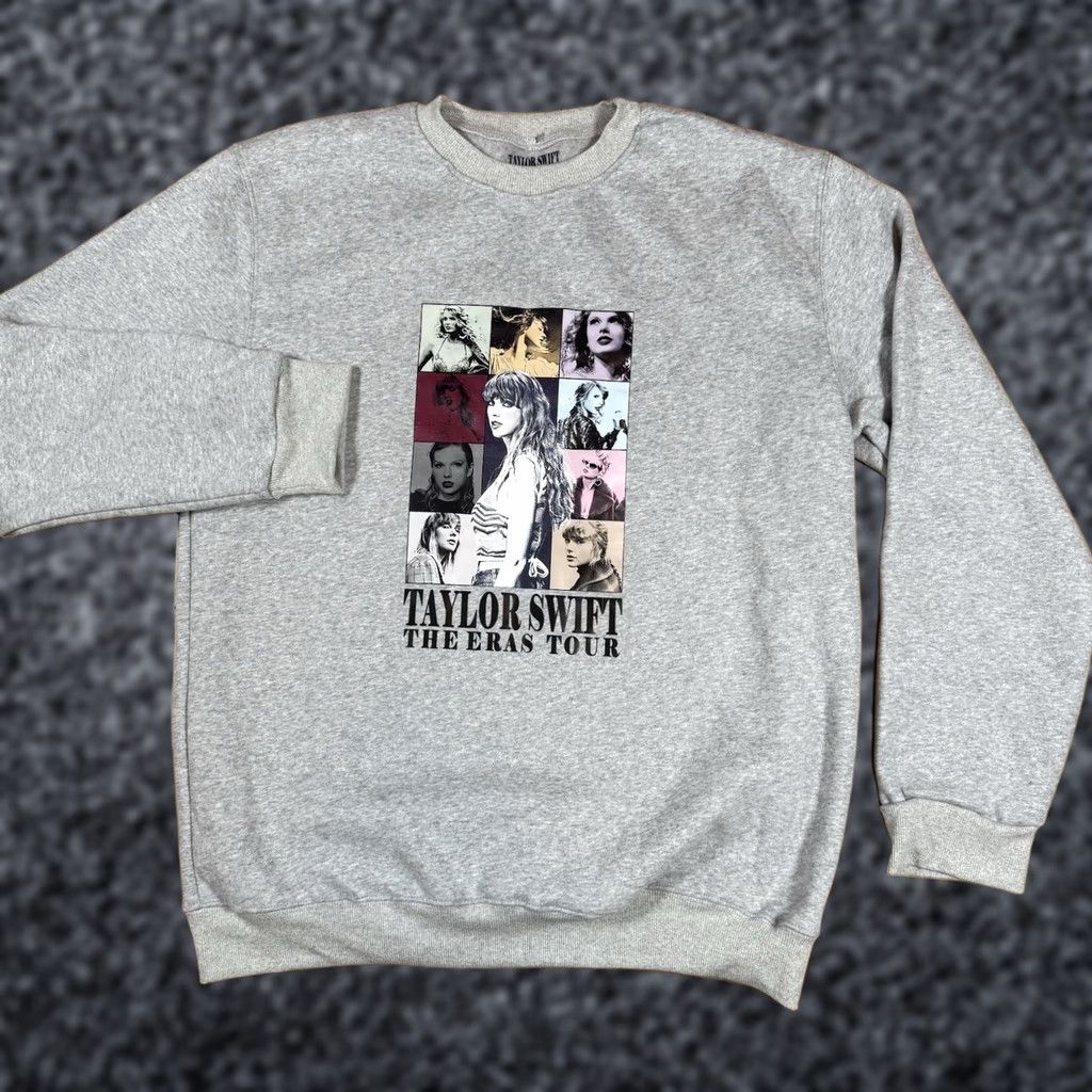 Vintage Taylor Swift The Eras Tour Official Merch Sweatshirt Pullover Gray Womens 2XL Size XXL / US 16-18 / IT 52-54 - 1 Thumbnail