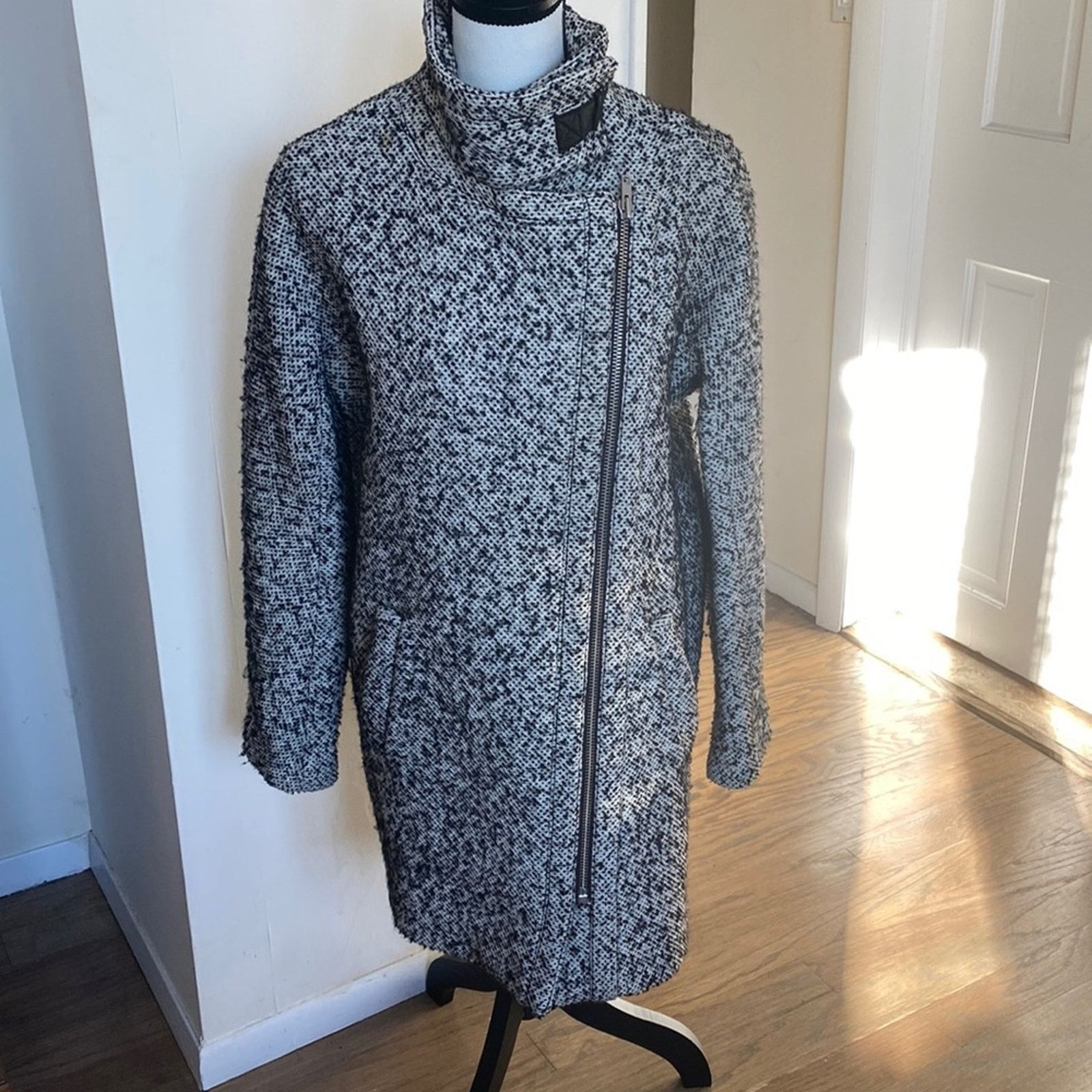 Madewell Madewell Tweed 3/4 Length City Grid Coat Size 2 Size XS / US 0-2 / IT 36-38 - 1 Thumbnail