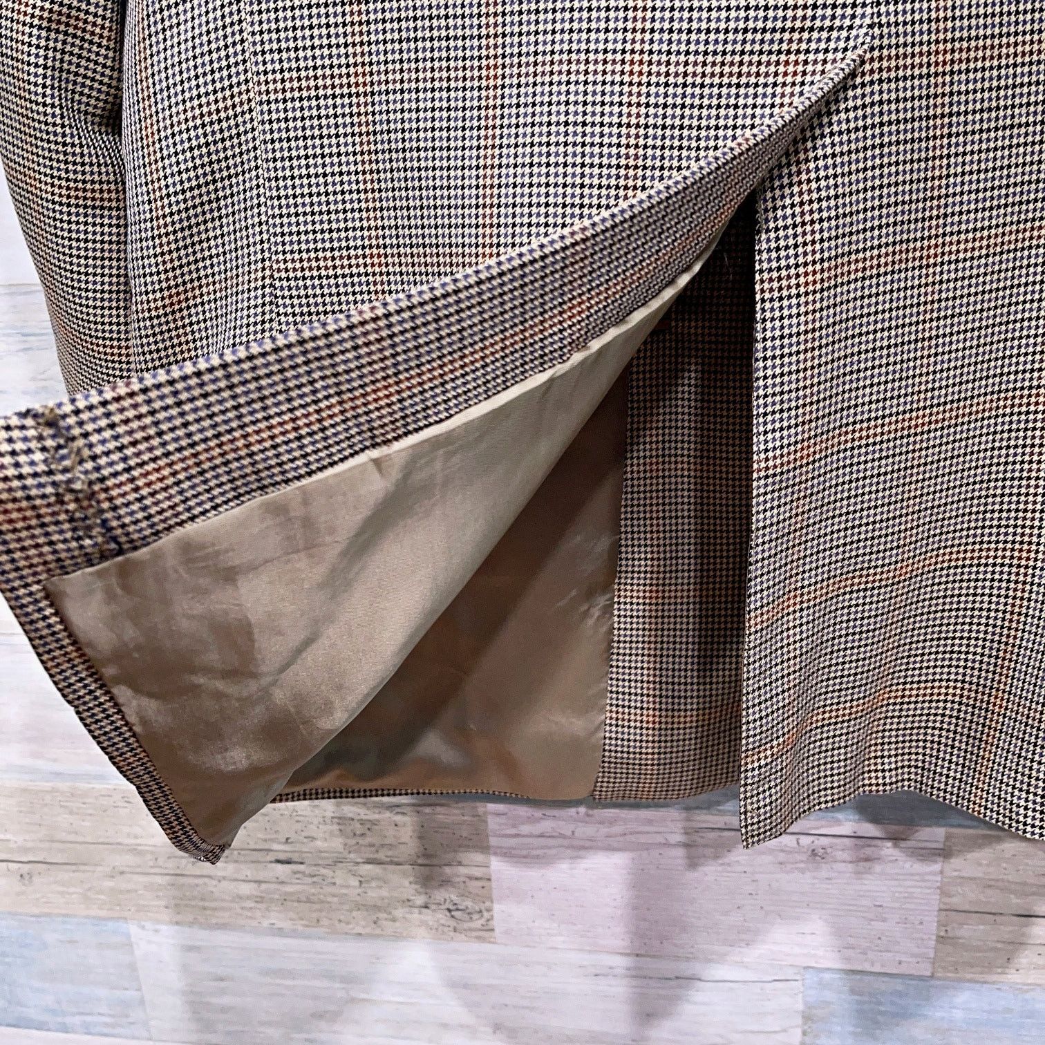 Hickey Freeman Hickey Freeman Boardroom Silk Wool Sport Coat Glen Check 42R Size 42R - 7 Thumbnail