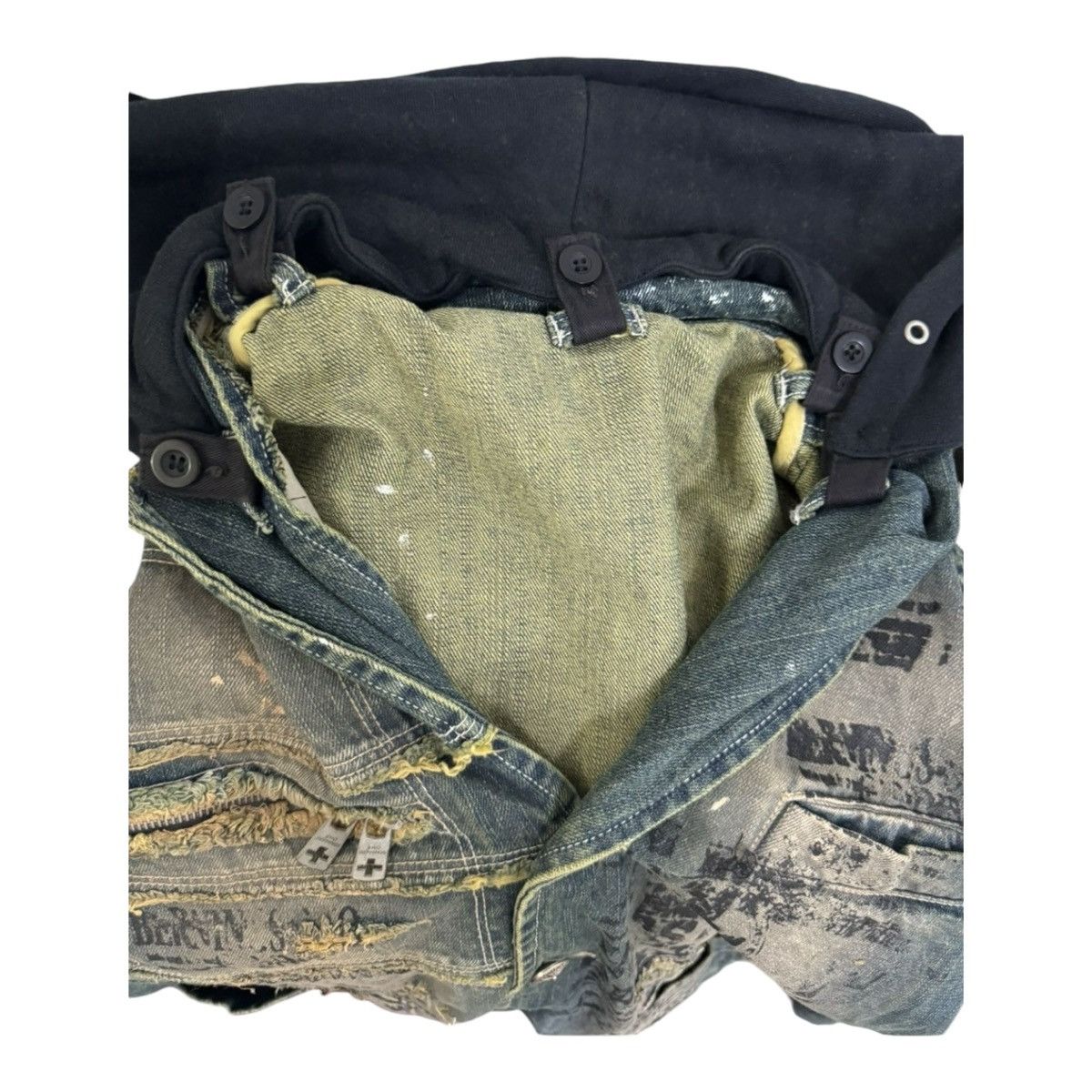 If Six Was Nine 💥PUNK DESIGN DESTROYED THRASHED BERNING SHO DENIM RARE Size US M / EU 48-50 / 2 - 12 Thumbnail
