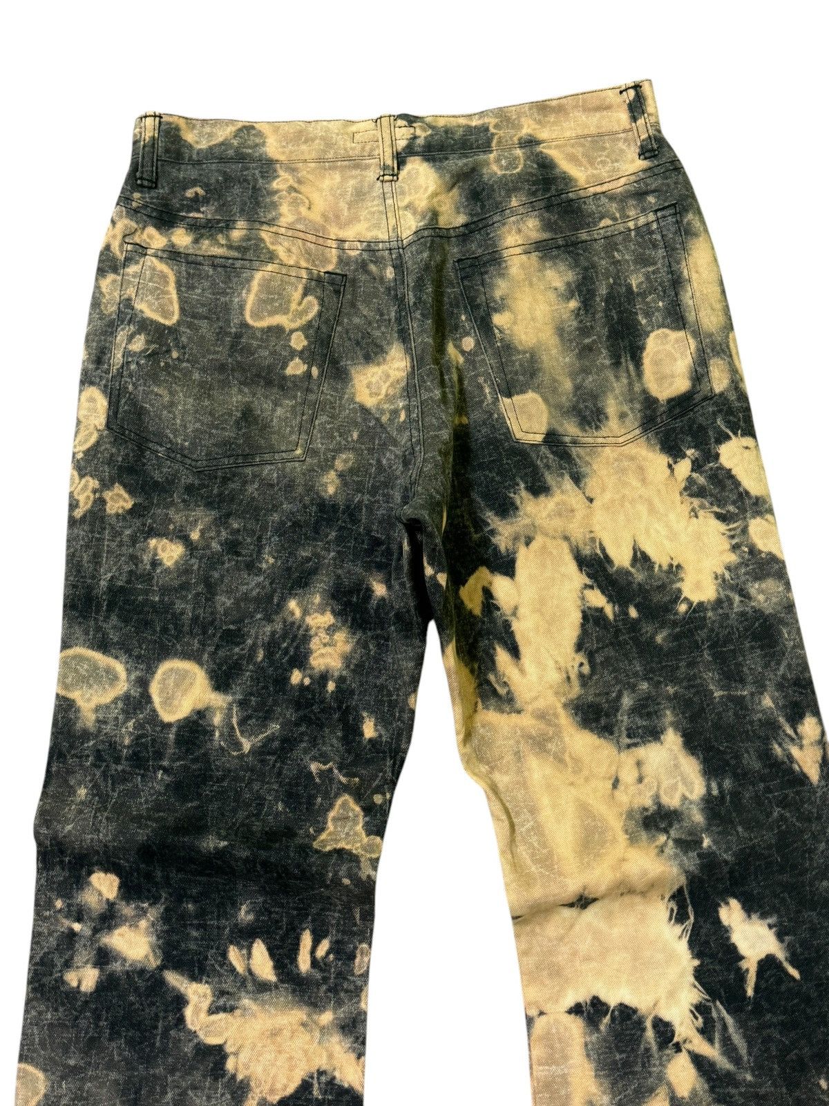 Issey Miyake Flare MCAPACHE Acid Wash Smoked Style Denim Jeans Size US 28 / EU 44 - 9 Thumbnail