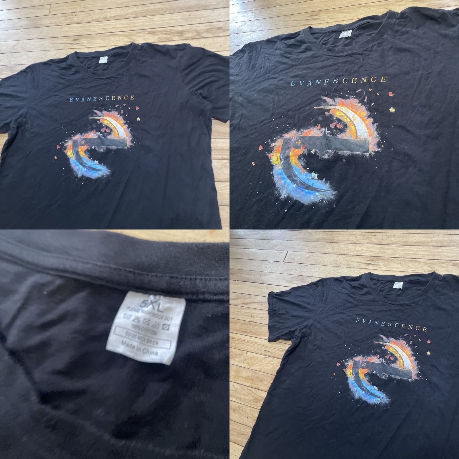 Vintage Evanescence Shirt Music Graphic Tee Adult 5XL Black Y2K Alternative Indie Rock Shirt Men 5XL Evanescence Music Graphic Tee Size US XXL / EU 58 / 5 - 9 Thumbnail