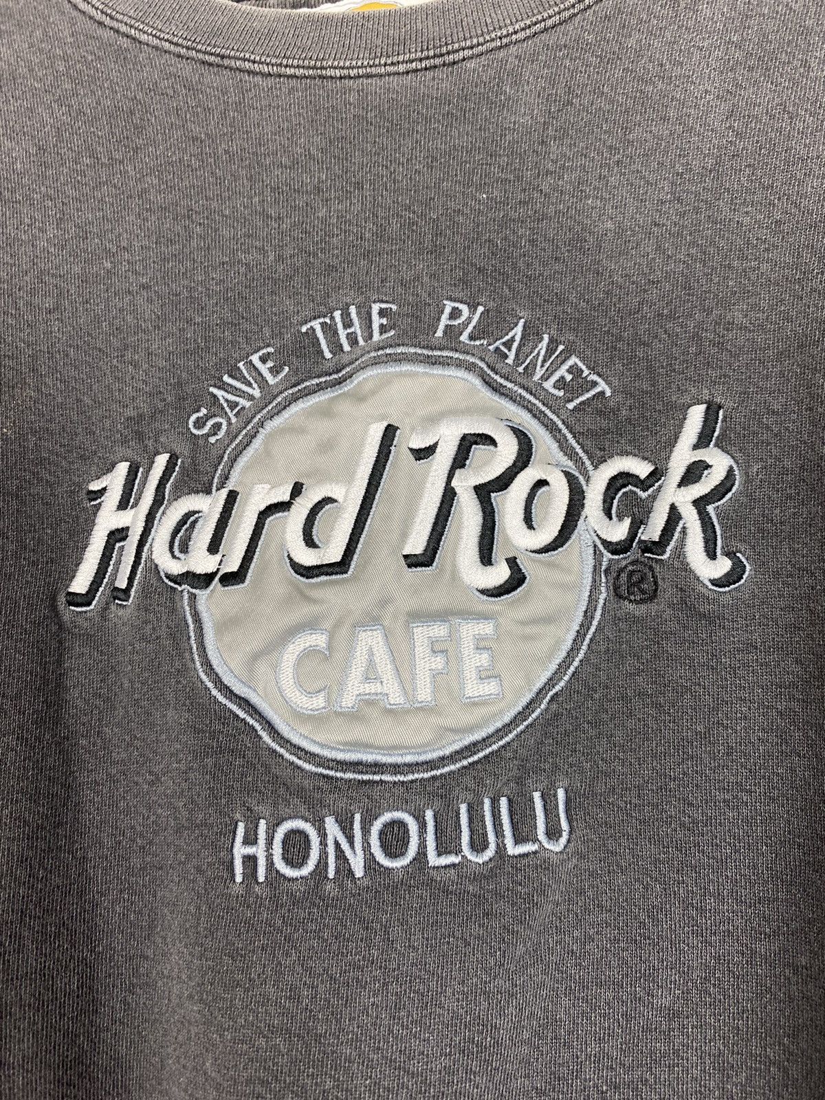 Hard Rock Cafe × Vintage Made in USA Hard rock Cafe Honolulu Save the Planet Faded Size US M / EU 48-50 / 2 - 2 Thumbnail